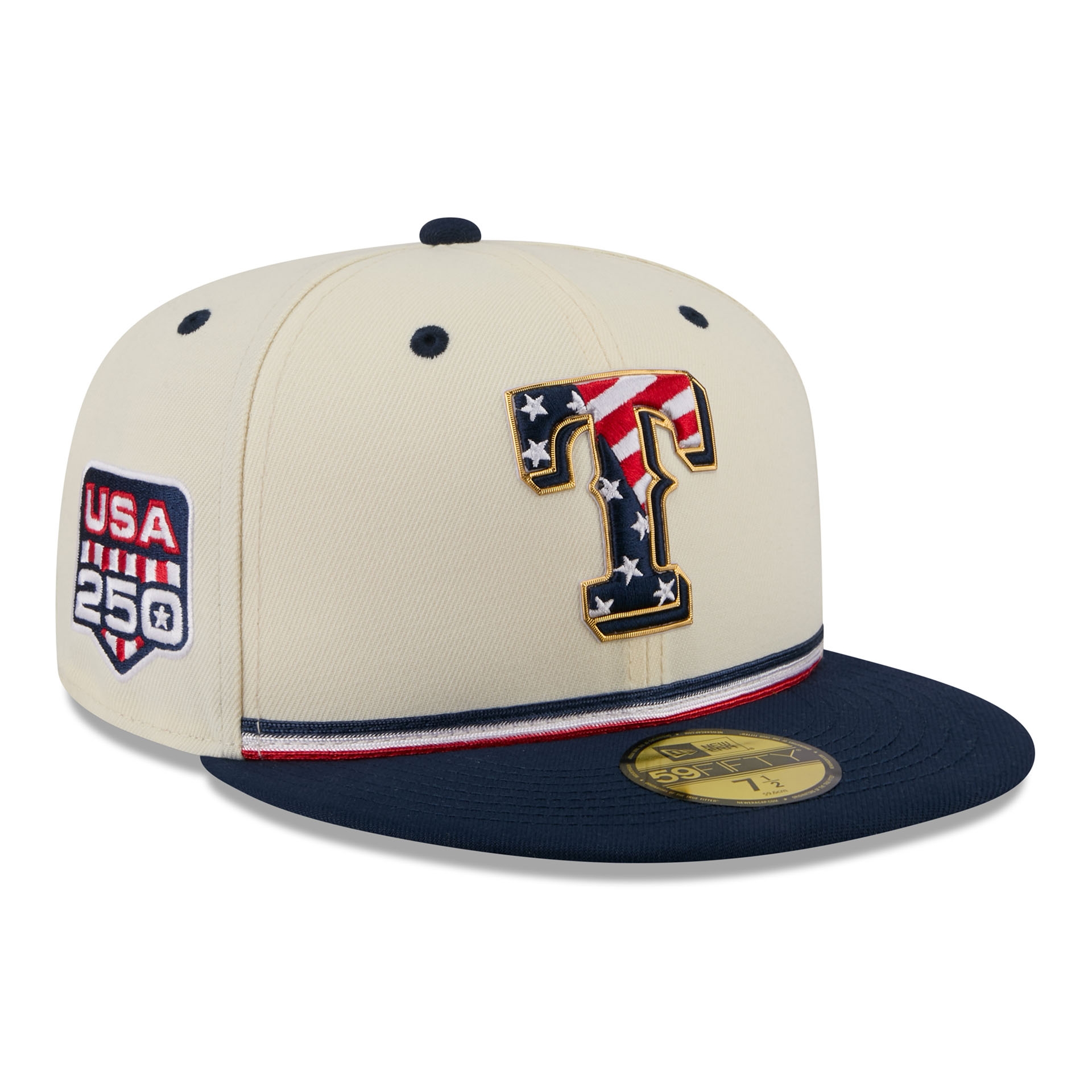 Texas Rangers 2026 4th of July USA 250 59FIFTY Fitted MLB Cap
