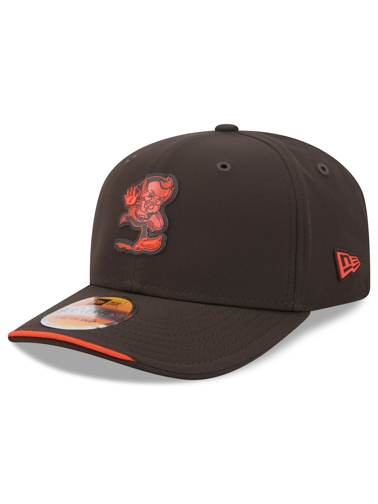 Cleveland Browns Historic 2026 NFL Sideline 9SEVENTY Stretch-Snap Cap Braun