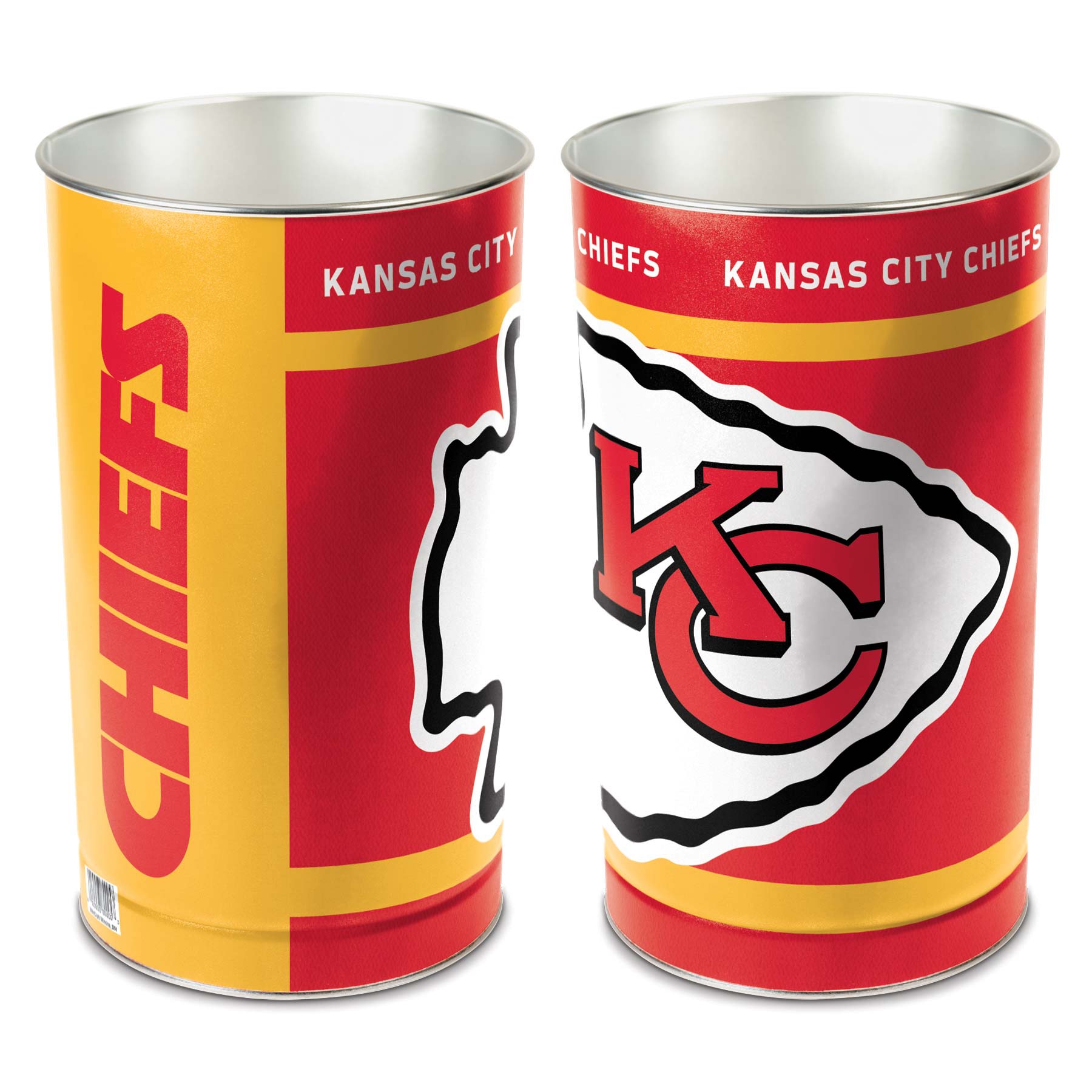 Kansas City Chiefs WinCraft Metal NFL Wastebasket