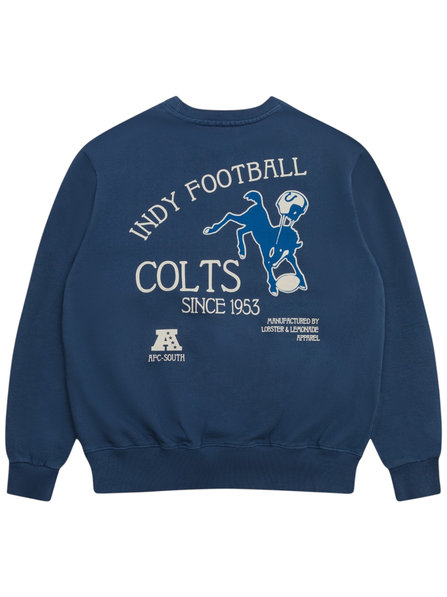 Indianapolis Colts L&L '96 Classics NFL Crew Sweater Blau