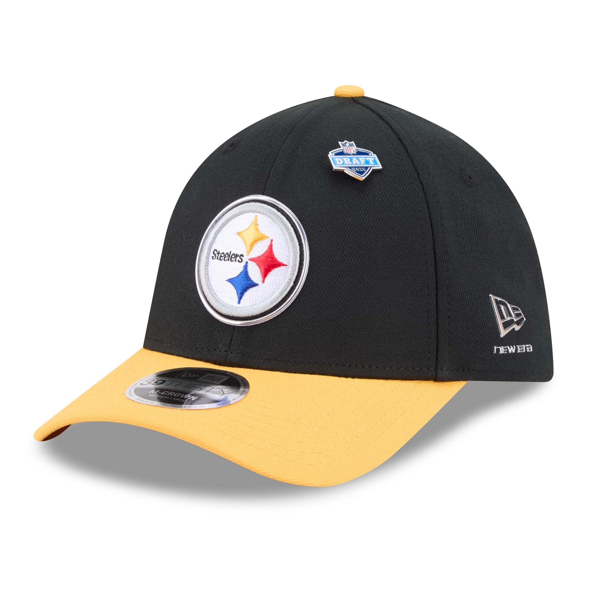 Pittsburgh Steelers 2026 NFL Draft 39THIRTY M-Crown Flex Cap