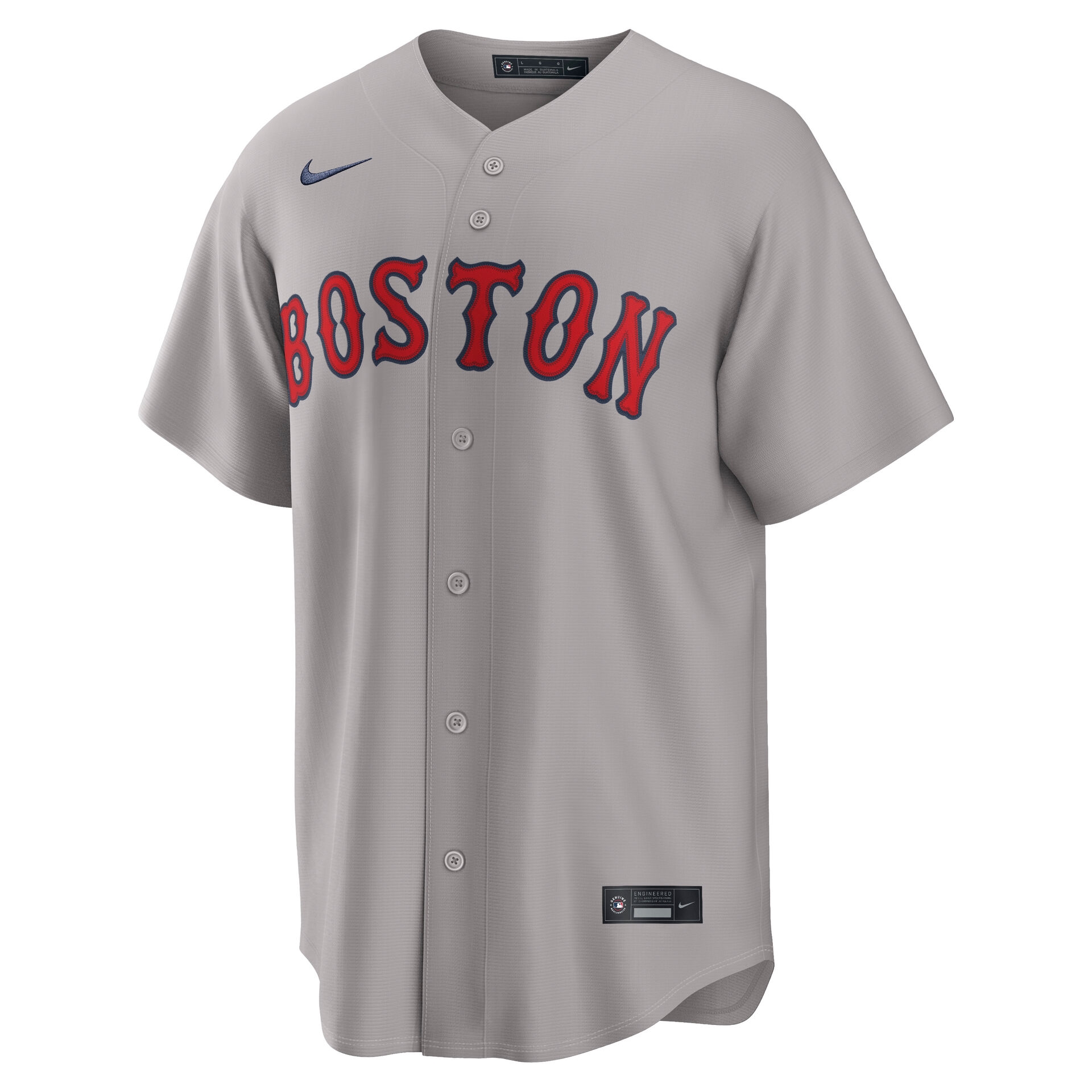 Boston Red Sox Replica MLB Road Trikot Grau