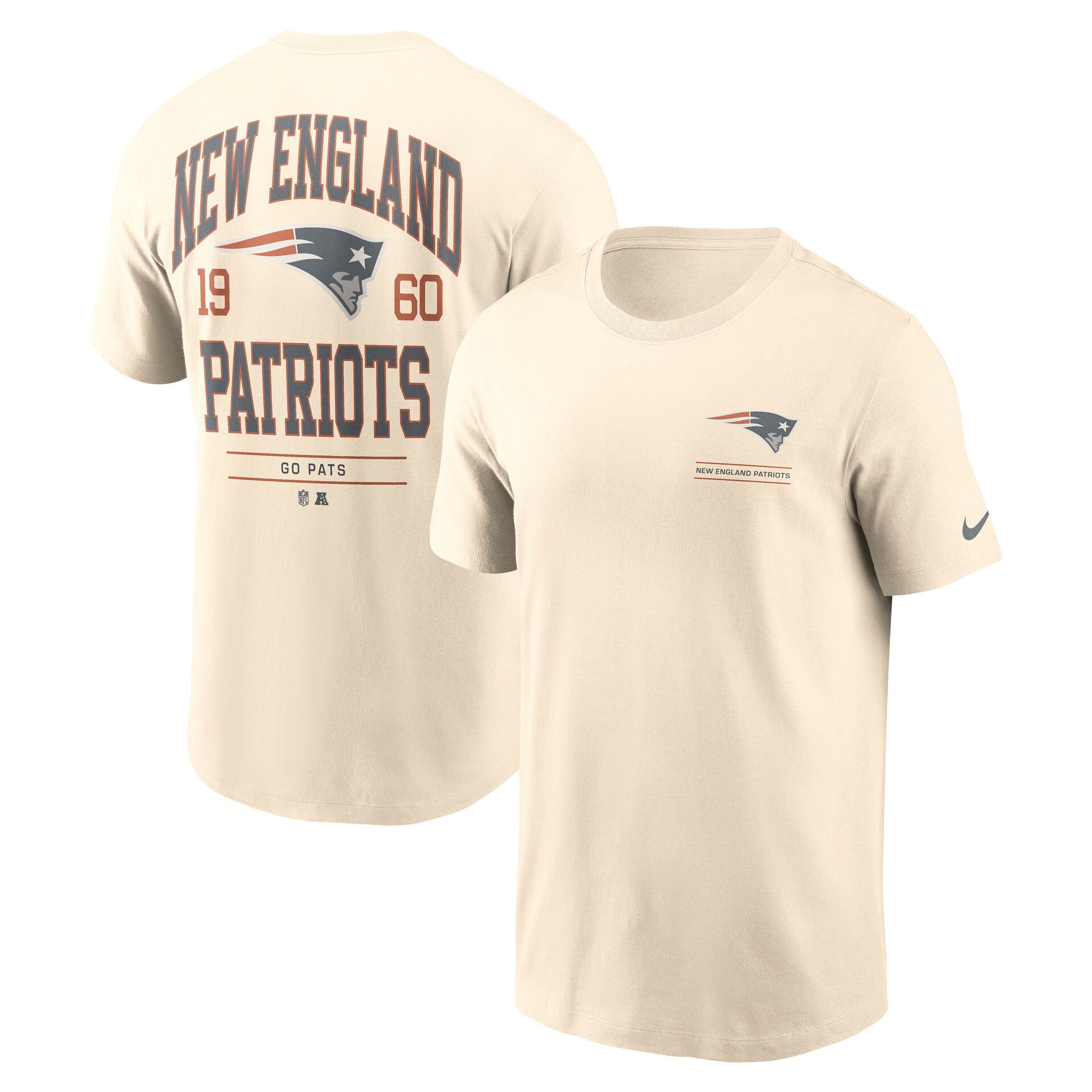 New England Patriots Freestyle Essential NFL T-Shirt Natural