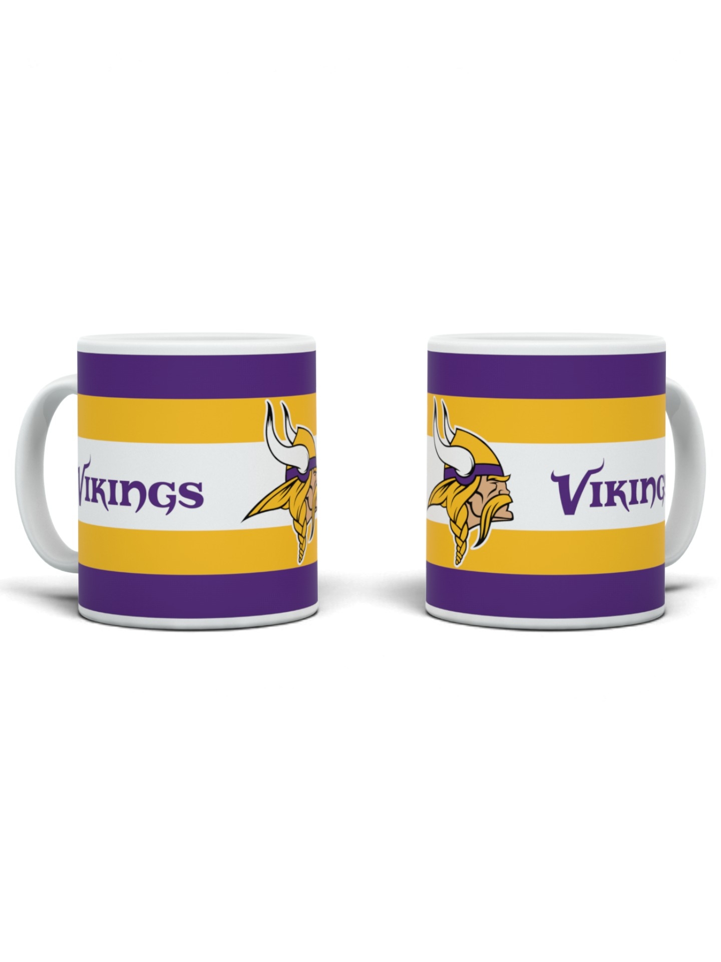 Minnesota Vikings Stripe Logo NFL Becher (330 ml)