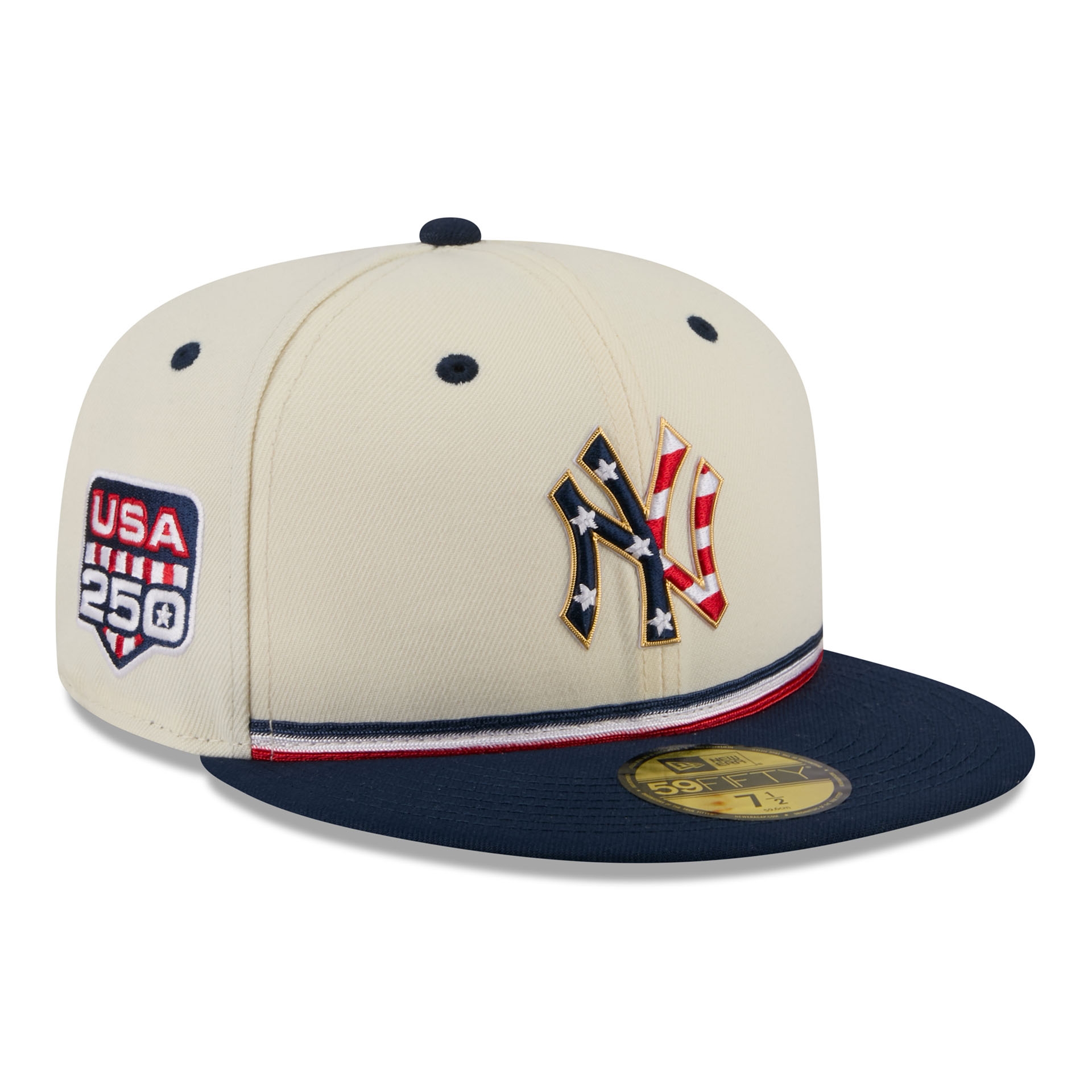 New York Yankees 2026 4th of July USA 250 59FIFTY Fitted MLB Cap