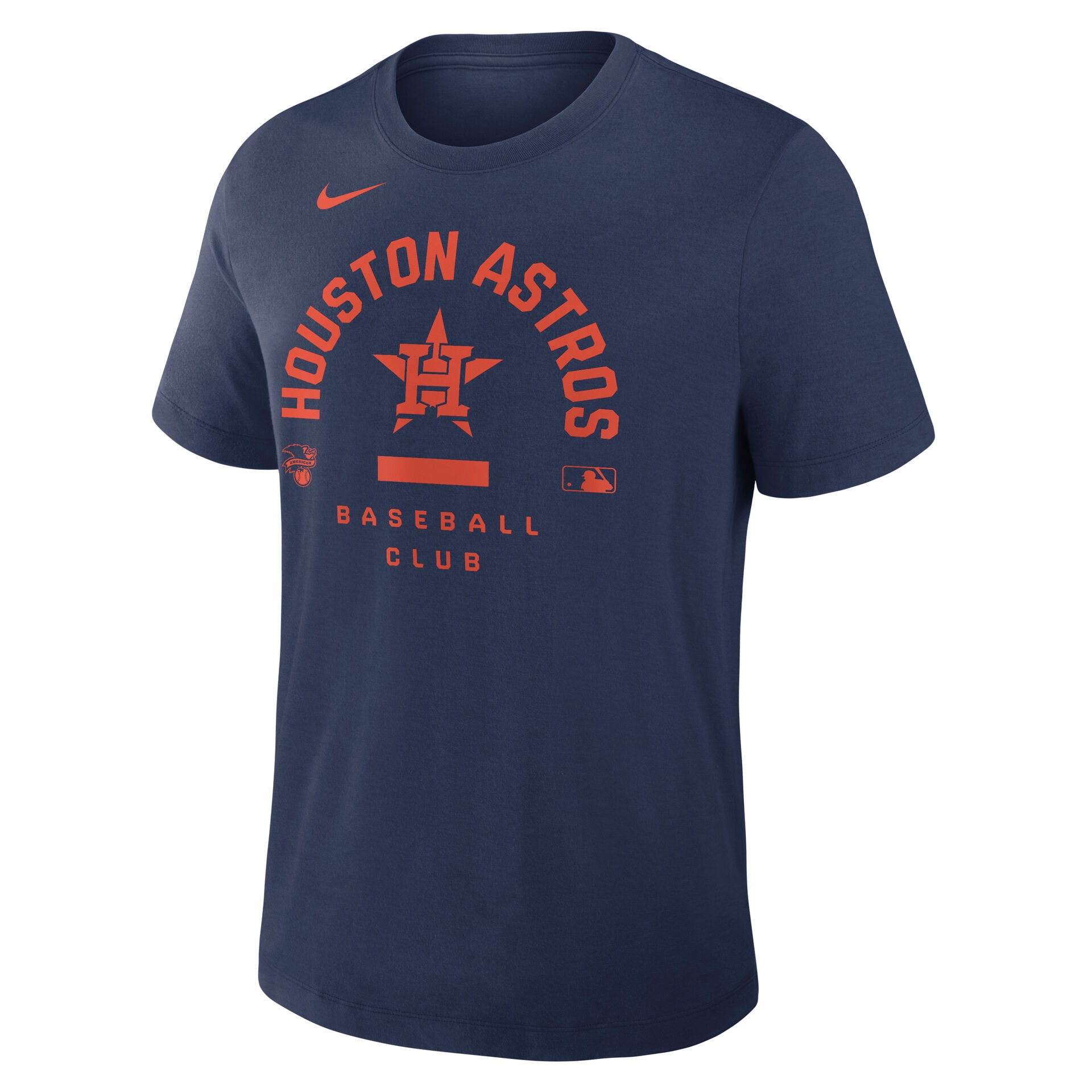 Houston Astros Early Work 2026 MLB Authentic Tri-Blend T-Shirt Navy