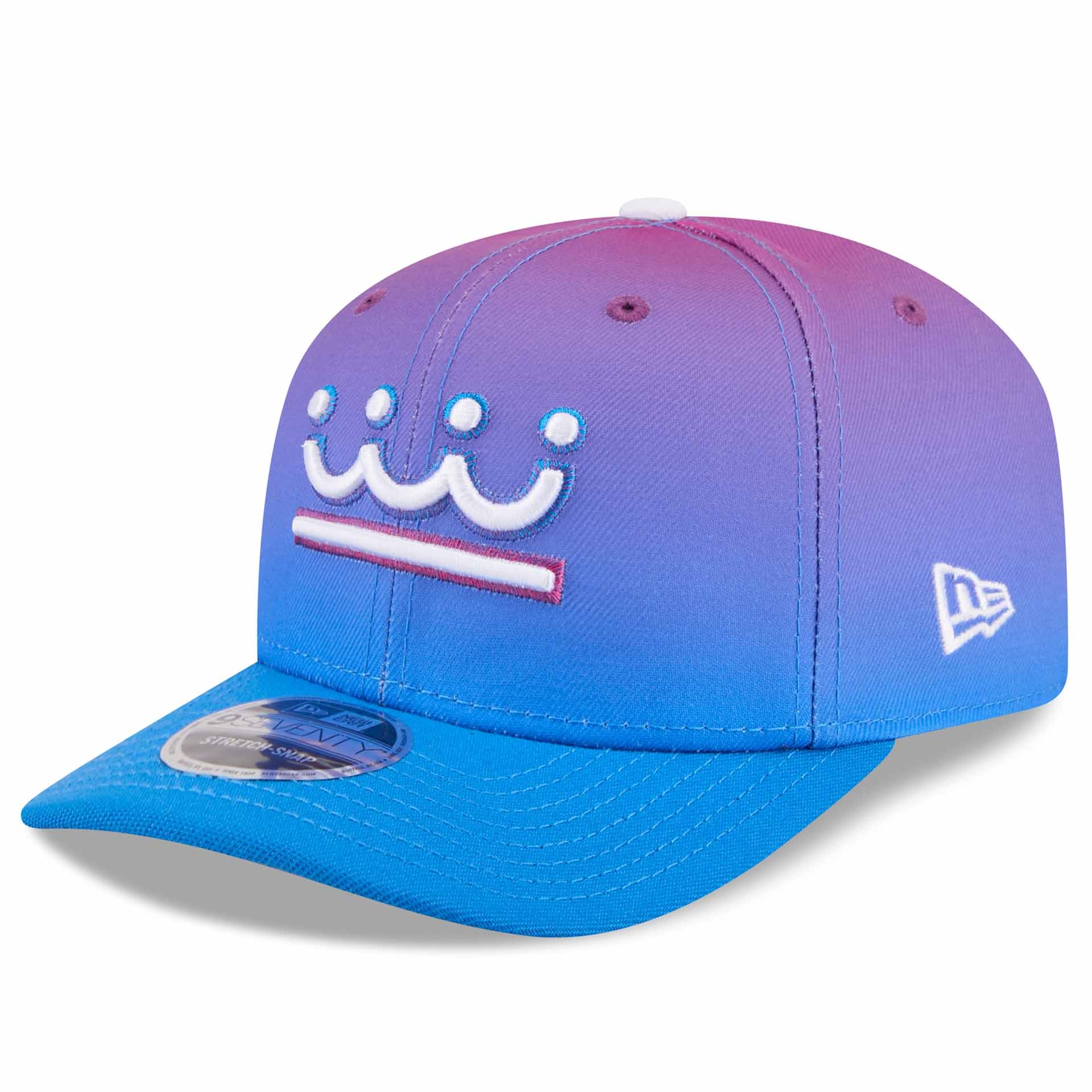 Kansas City Royals MLB City Connect Stretch-Snap 9SEVENTY Cap Lila
