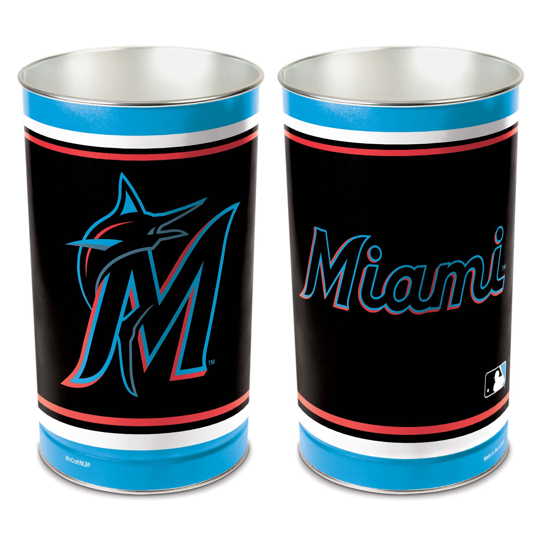 Miami Marlins WinCraft Metall MLB Papierkorb
