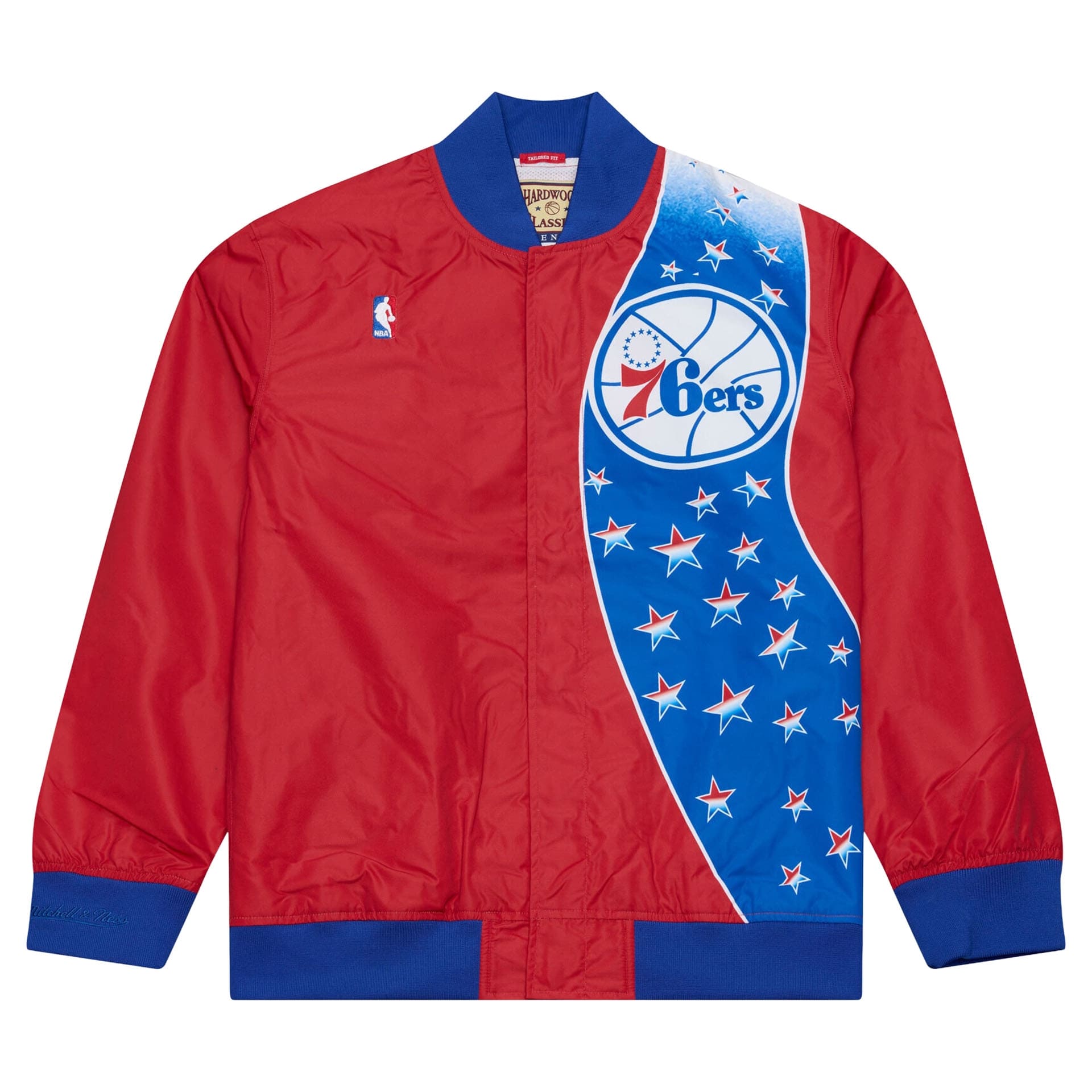Philadelphia 76ers 1993-94 Authentic Warm Up NBA Jacke Rot