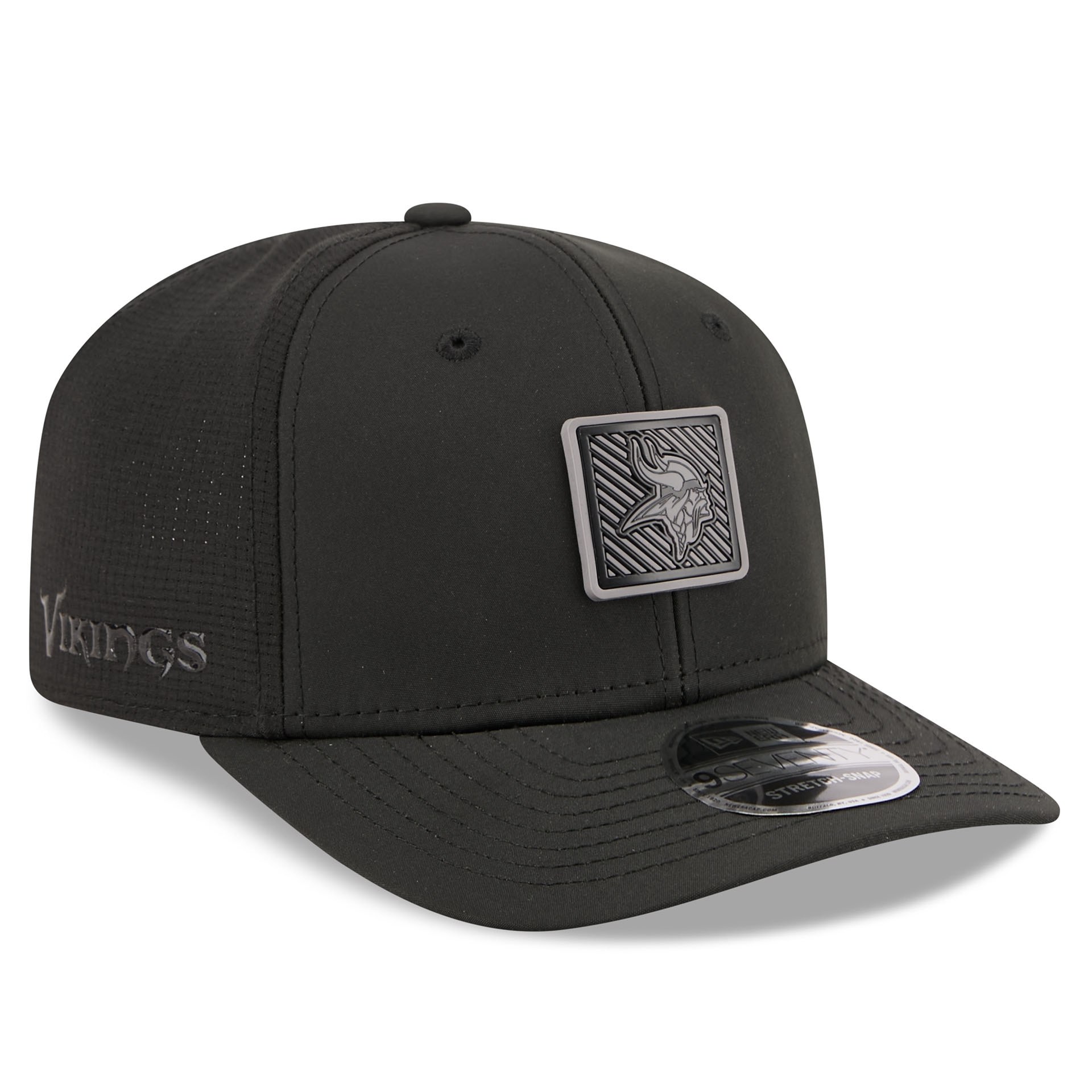 Minnesota Vikings Black 2026 NFL Training Camp 9SEVENTY Stretch-Snap Cap Schwarz