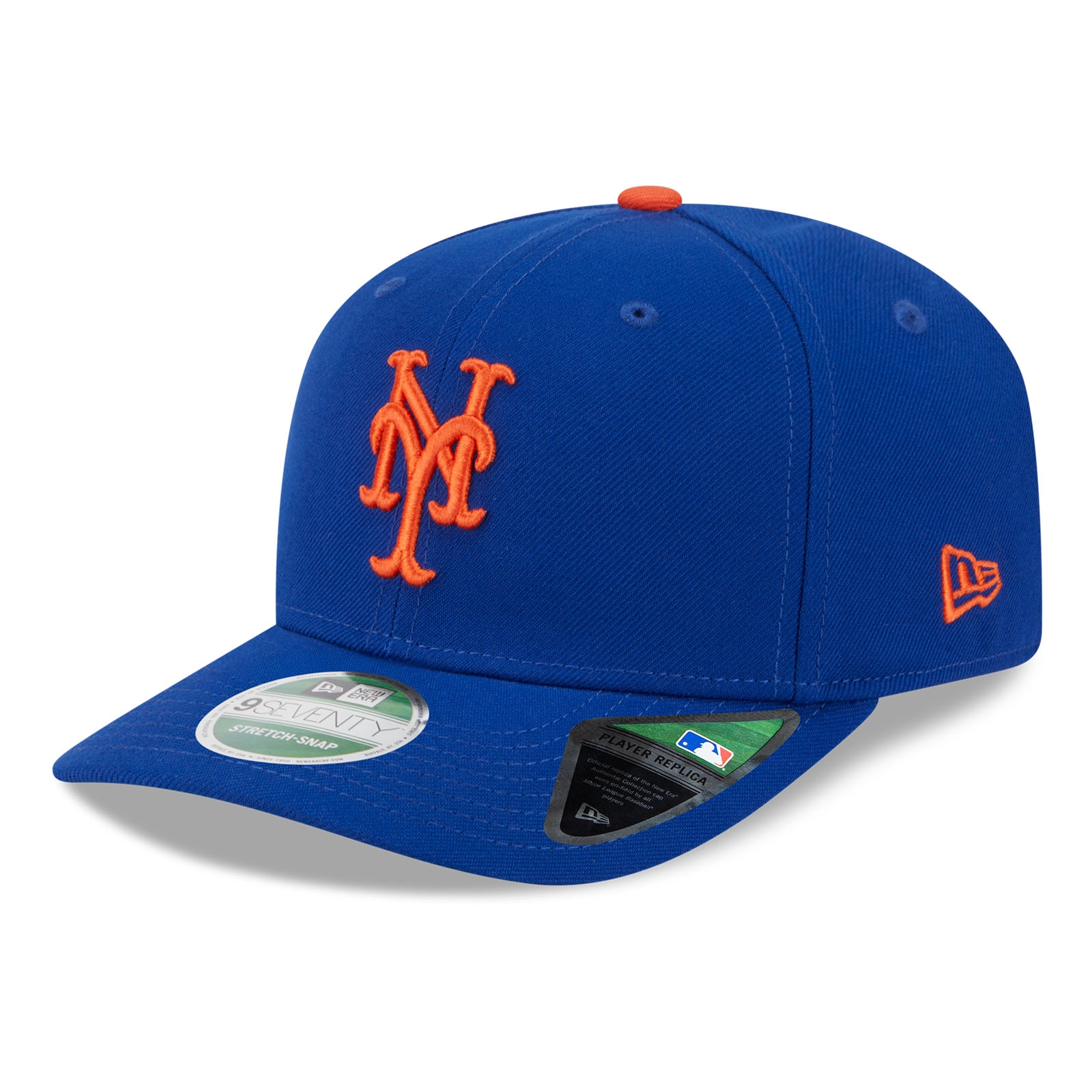 New York Mets MLB Player Replica 9SEVENTY Stretch-Snap Cap Game Blue
