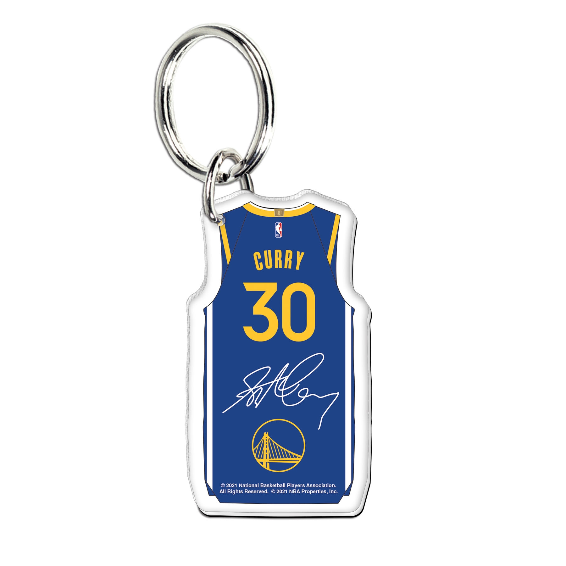NBA Acryl Jersey Schlüsselanhänger Stephen Curry #30 Golden State Warriors