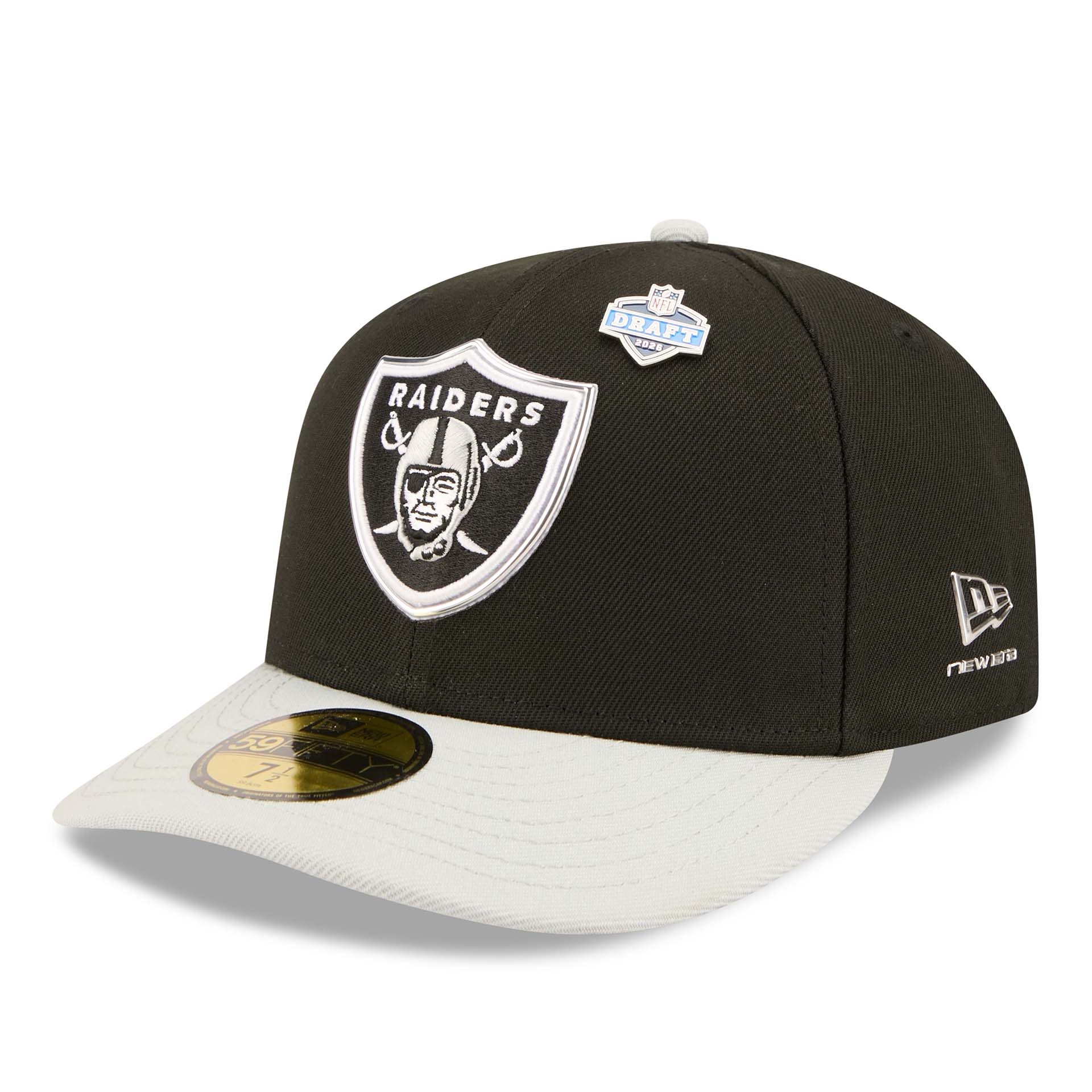 Las Vegas Raiders 2026 NFL Draft Pre-Curved 59FIFTY Fitted Cap