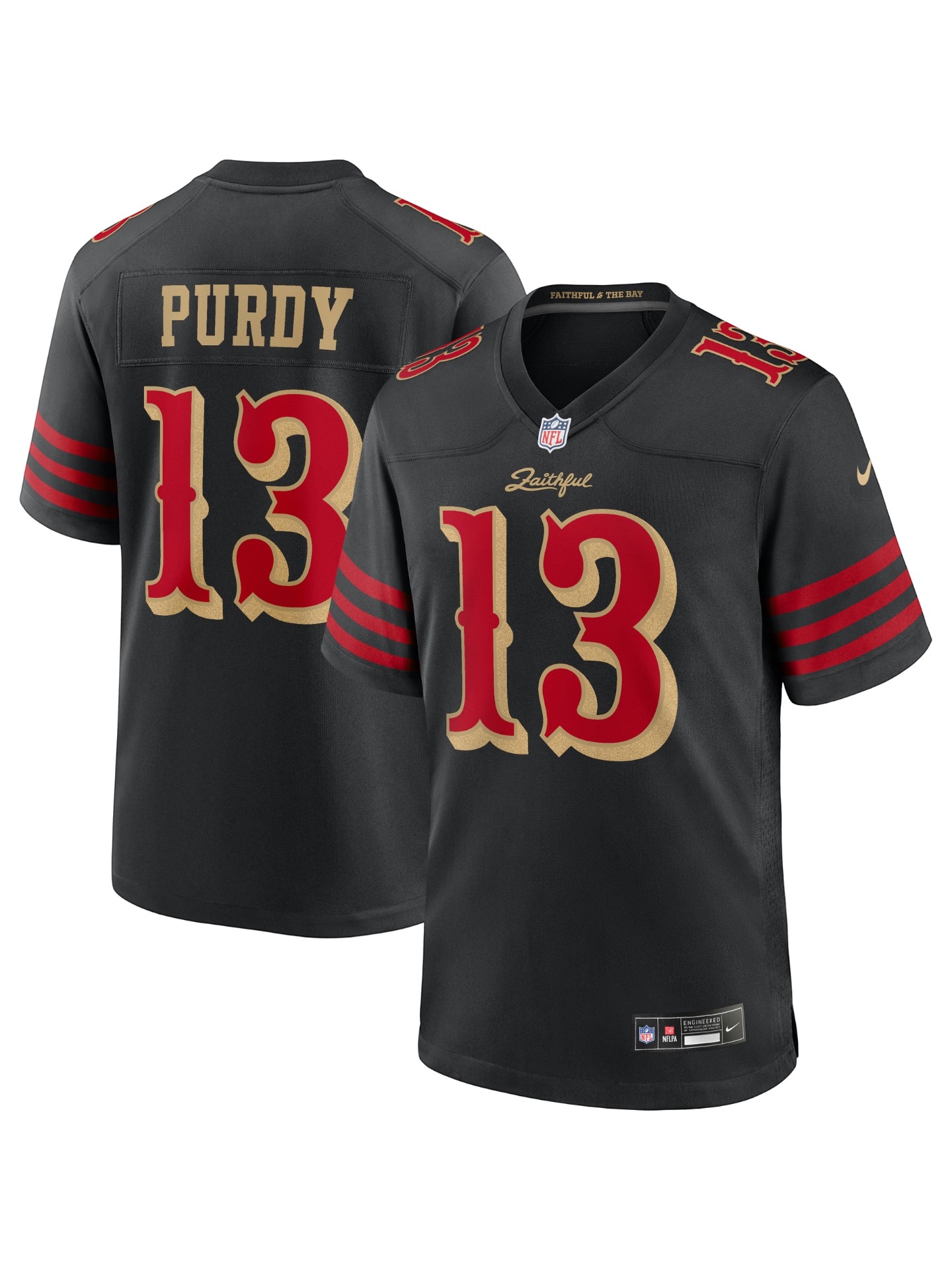 Brock Purdy #13 San Francisco 49ers Rivalries Game NFL Trikot Schwarz