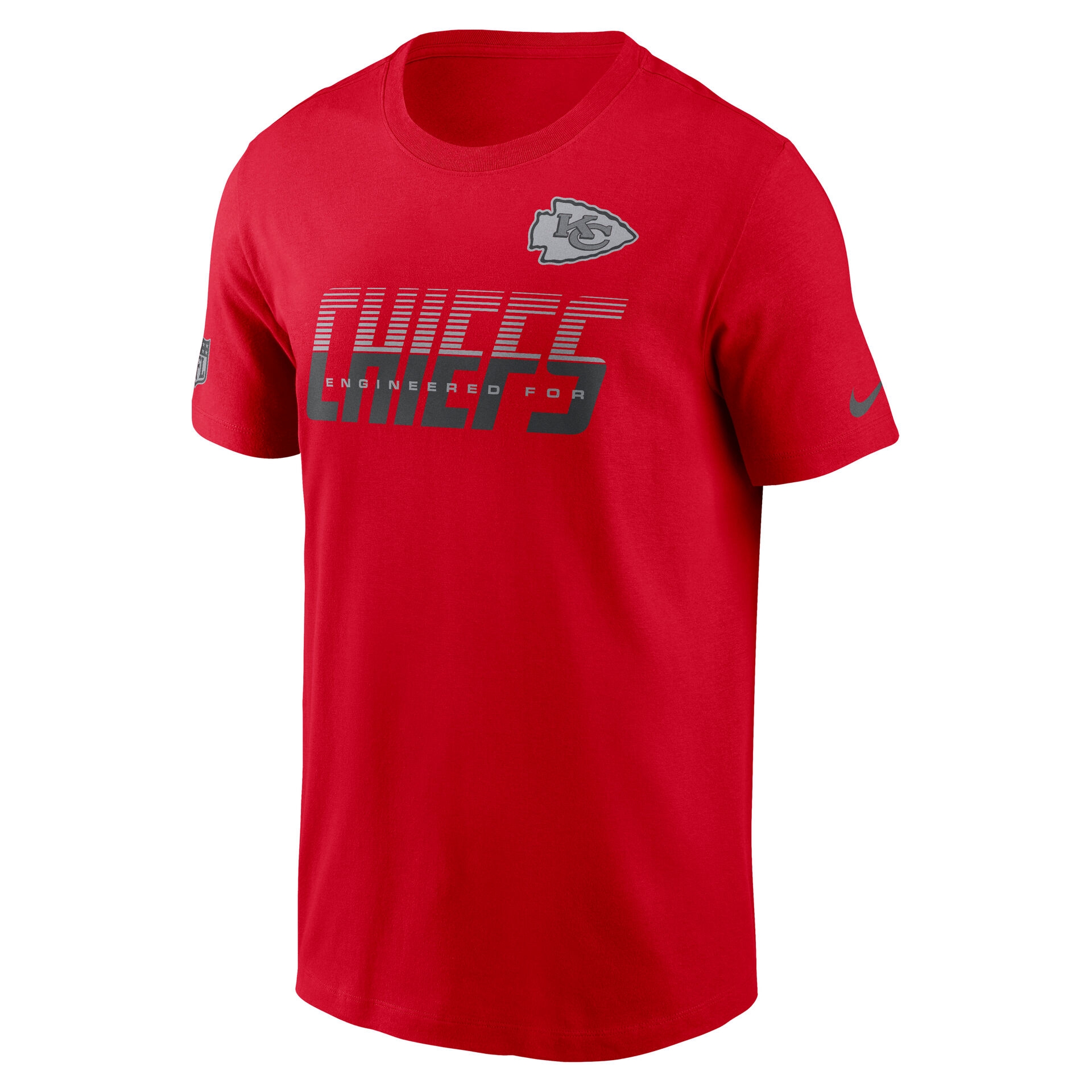 Kansas City Chiefs 2026 NFL Sideline Team Issue Dri-Fit T-Shirt Rot