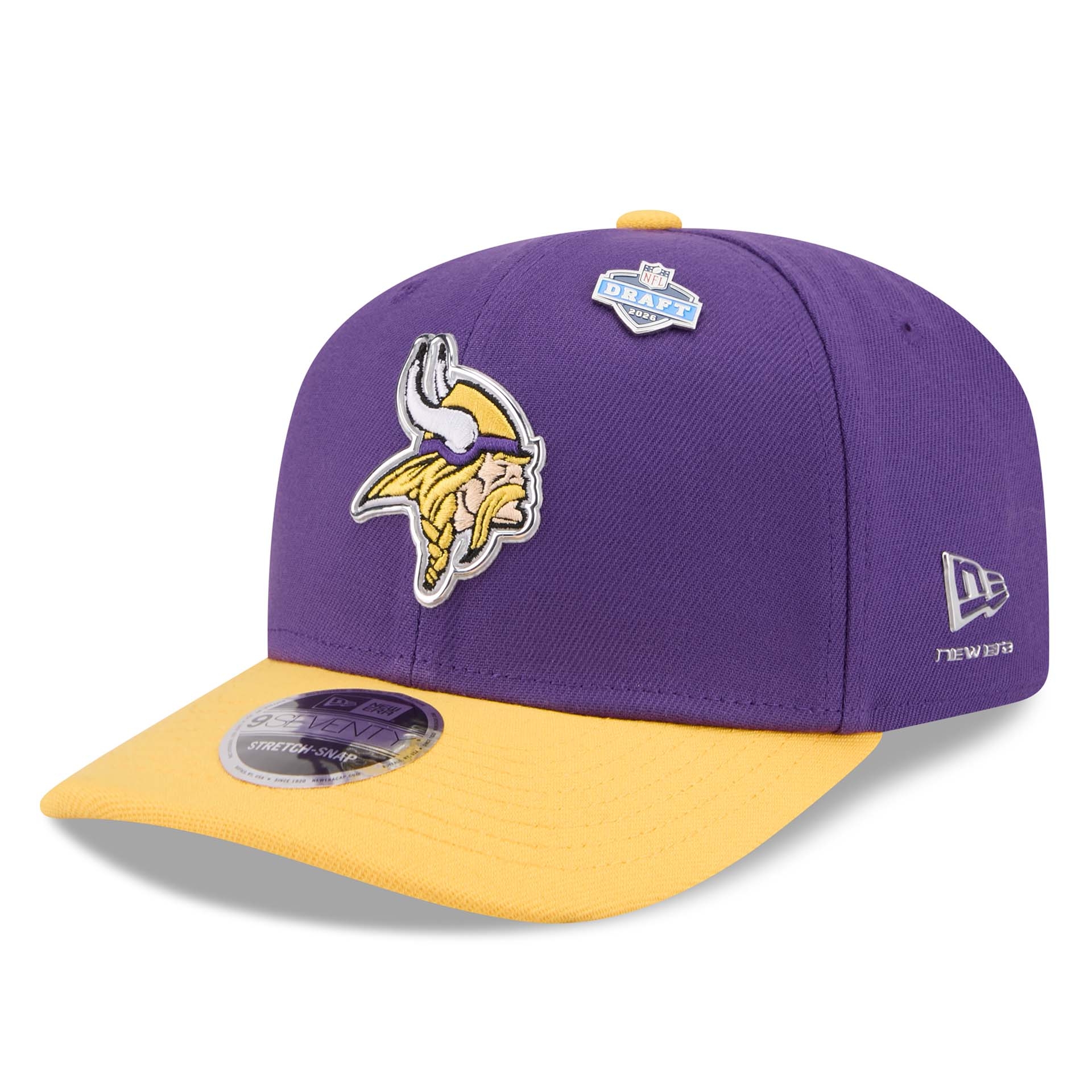 Minnesota Vikings 2026 NFL Draft 9SEVENTY Stretch-Snap Cap