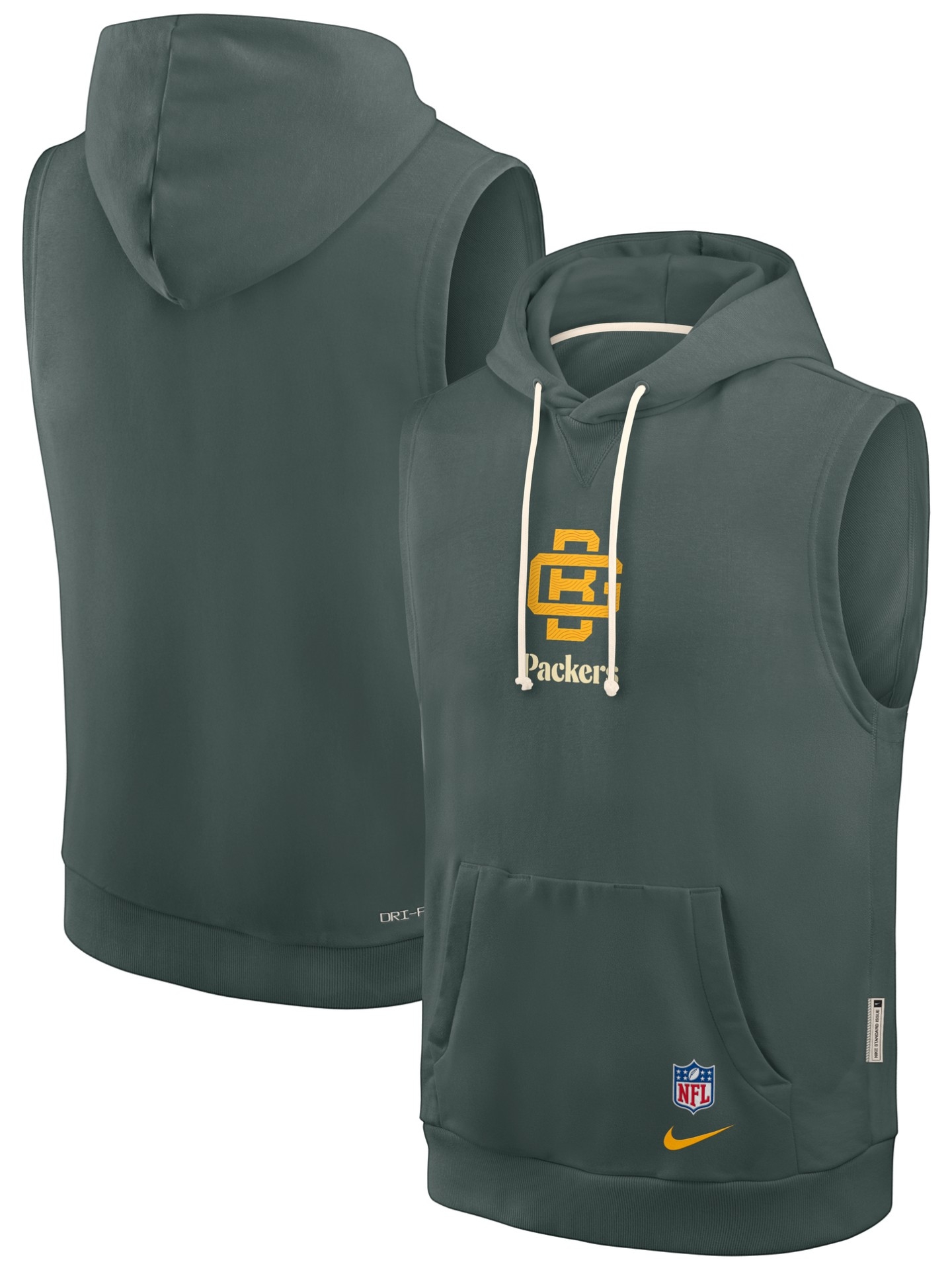 Green Bay Packers 2026 NFL Rivalries Sideline Sleeveless Hoodie