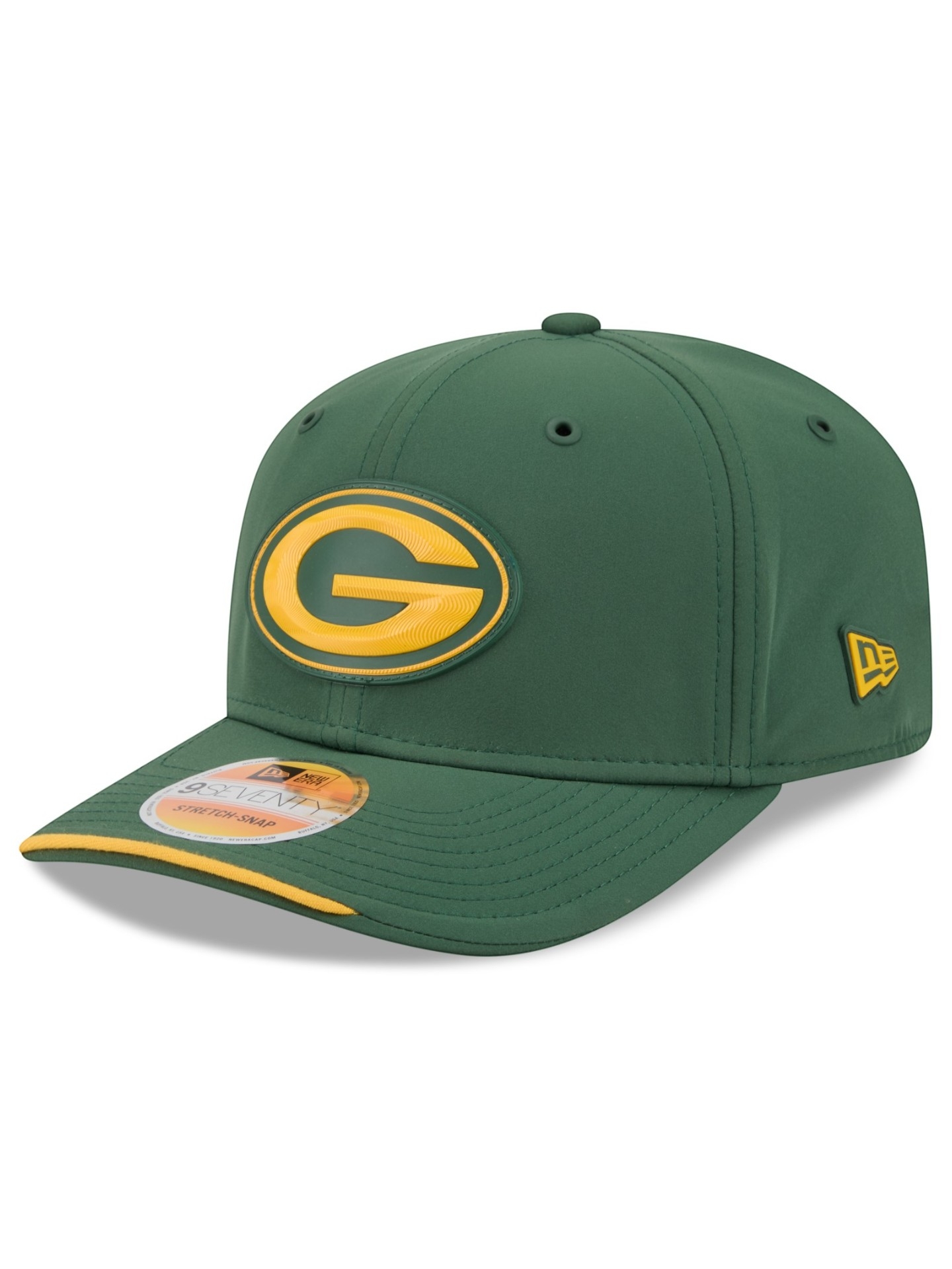 Green Bay Packers 2026 NFL Sideline 9SEVENTY Stretch-Snap Cap Grün