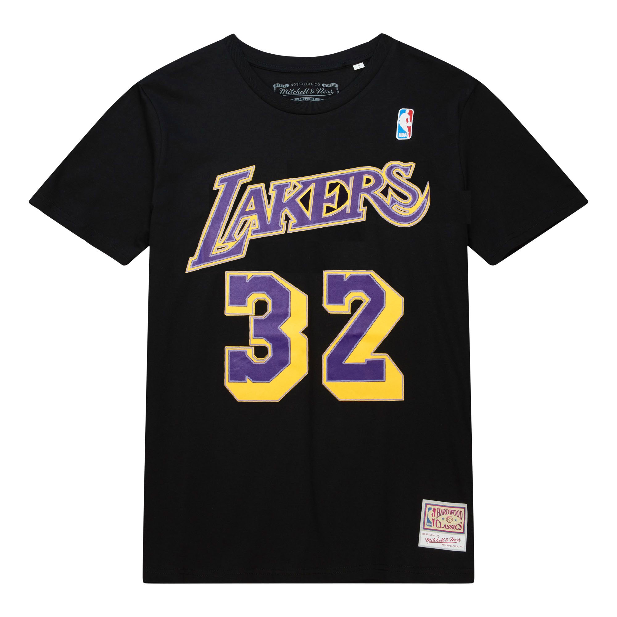 Magic Johnson #32 Los Angeles Lakers Mitchell & Ness NBA T-Shirt Black