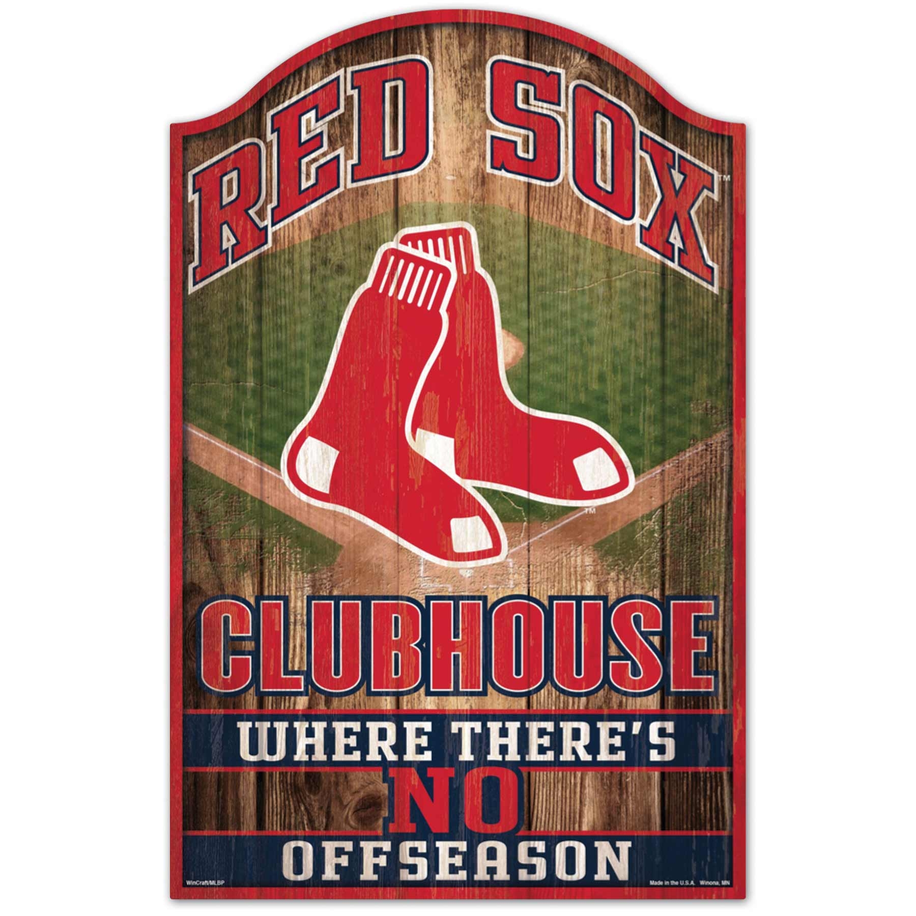 Boston Red Sox WinCraft MLB Clubhouse Holzschild