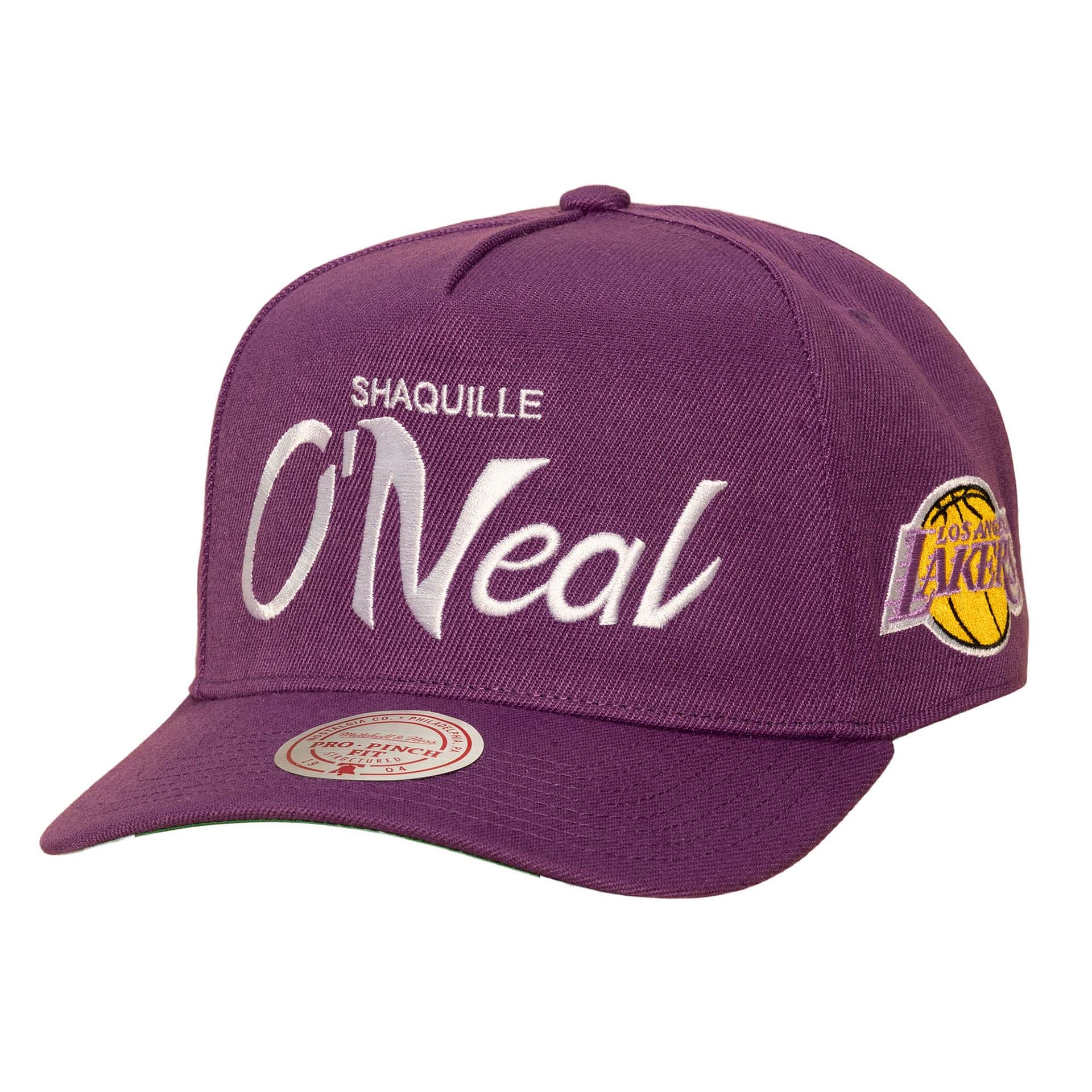 Shaquille O'Neal Los Angeles Lakers Pro Pinch Snapback NBA Cap Purple