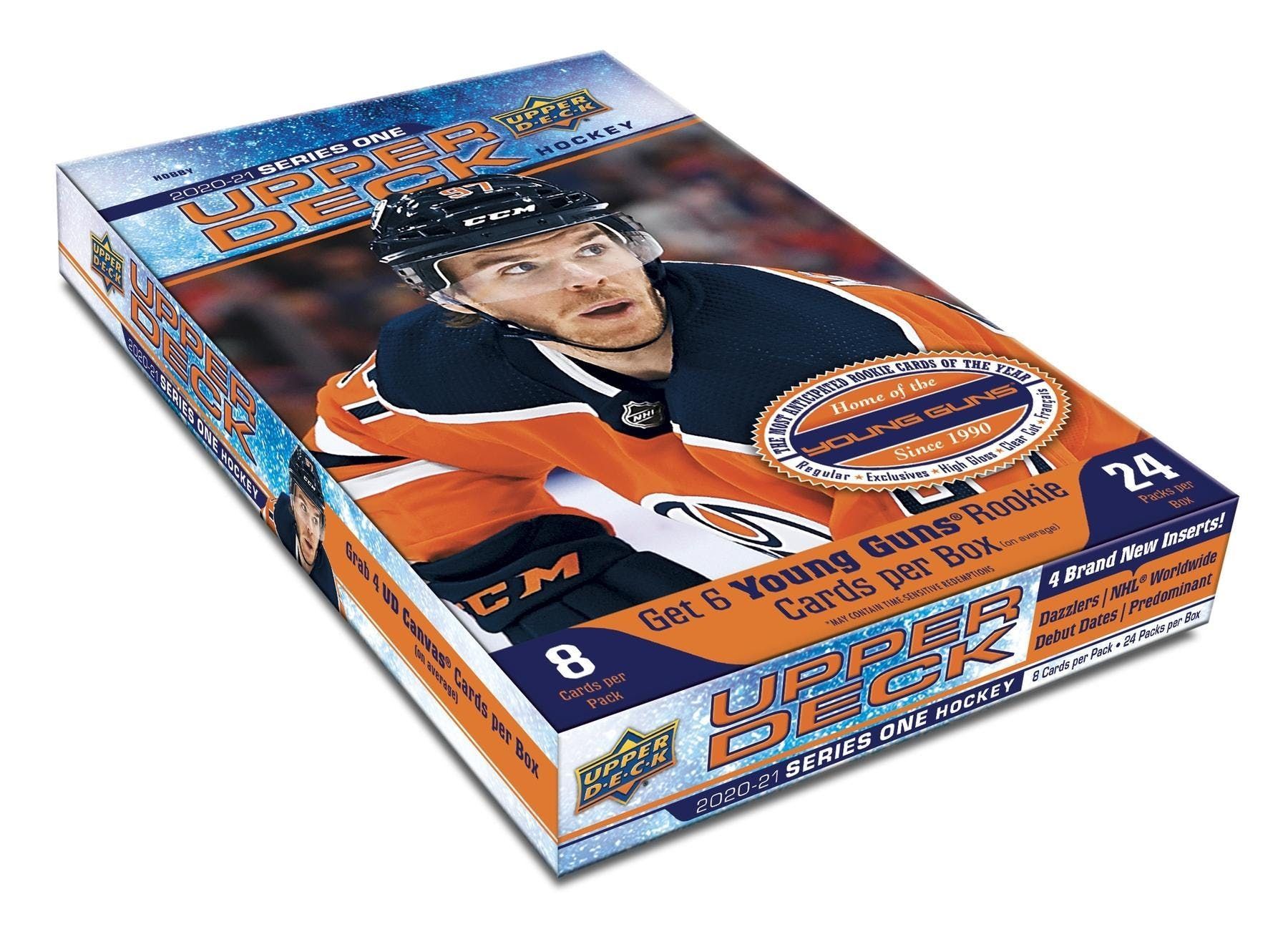 2020/21 Upper Deck Series 1 Hockey Hobby Box NHL