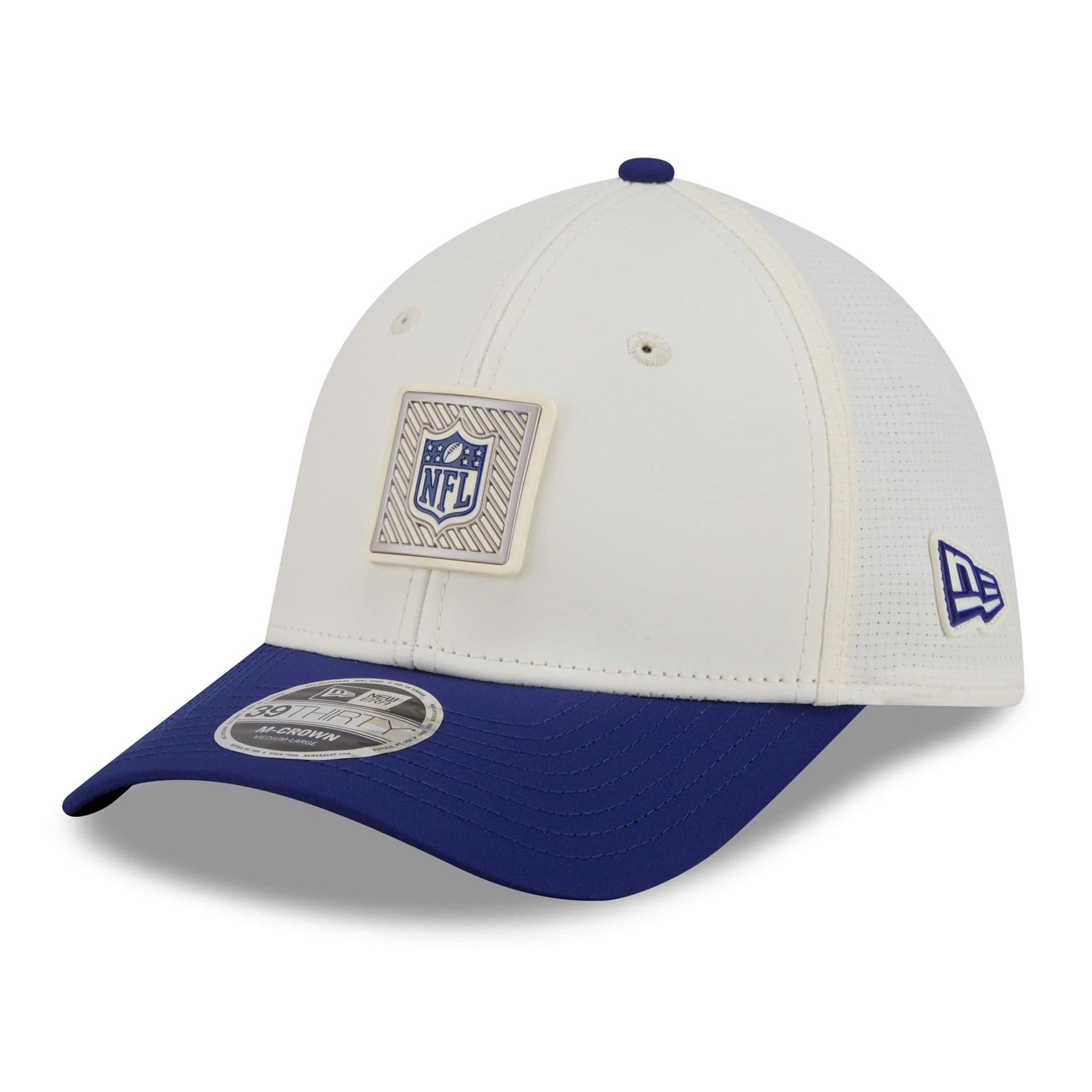 NFL Shield 2026 NFL Training Camp 39THIRTY Flex Cap Cream/Blau