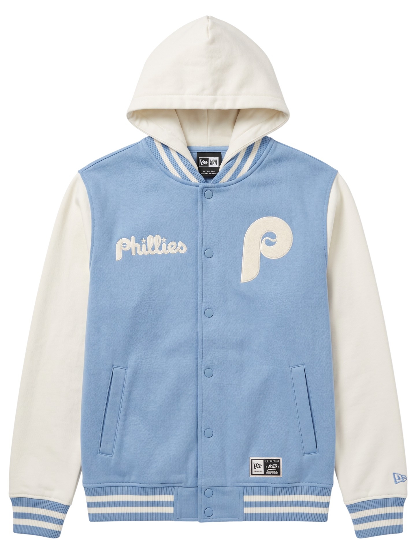 Philadelphia Phillies Letterman Hooded MLB Jacket Blue