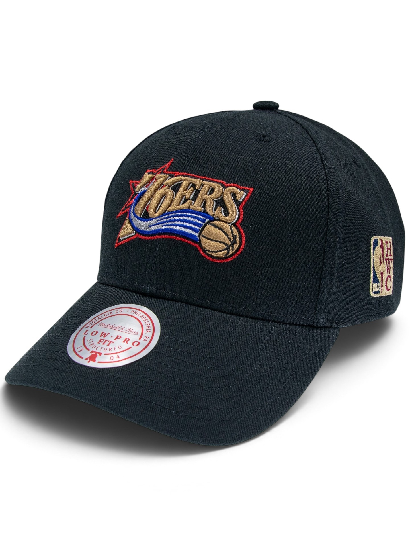 Philadelphia 76ers HWC Low Pro Snapback NBA Cap Black