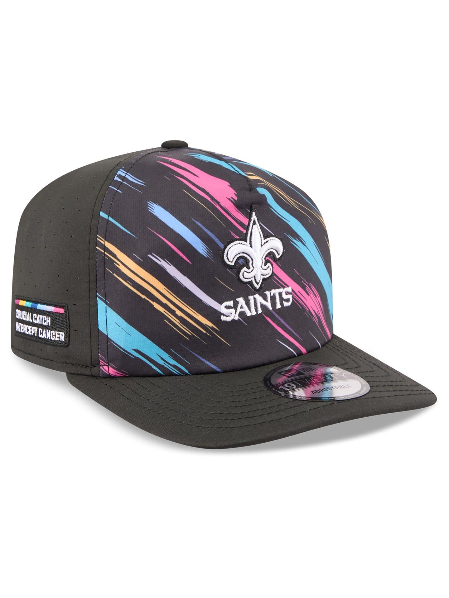 New Orleans Saints 2026 NFL Crucial Catch 9SEVENTY Stretch-Snap Trucker Cap