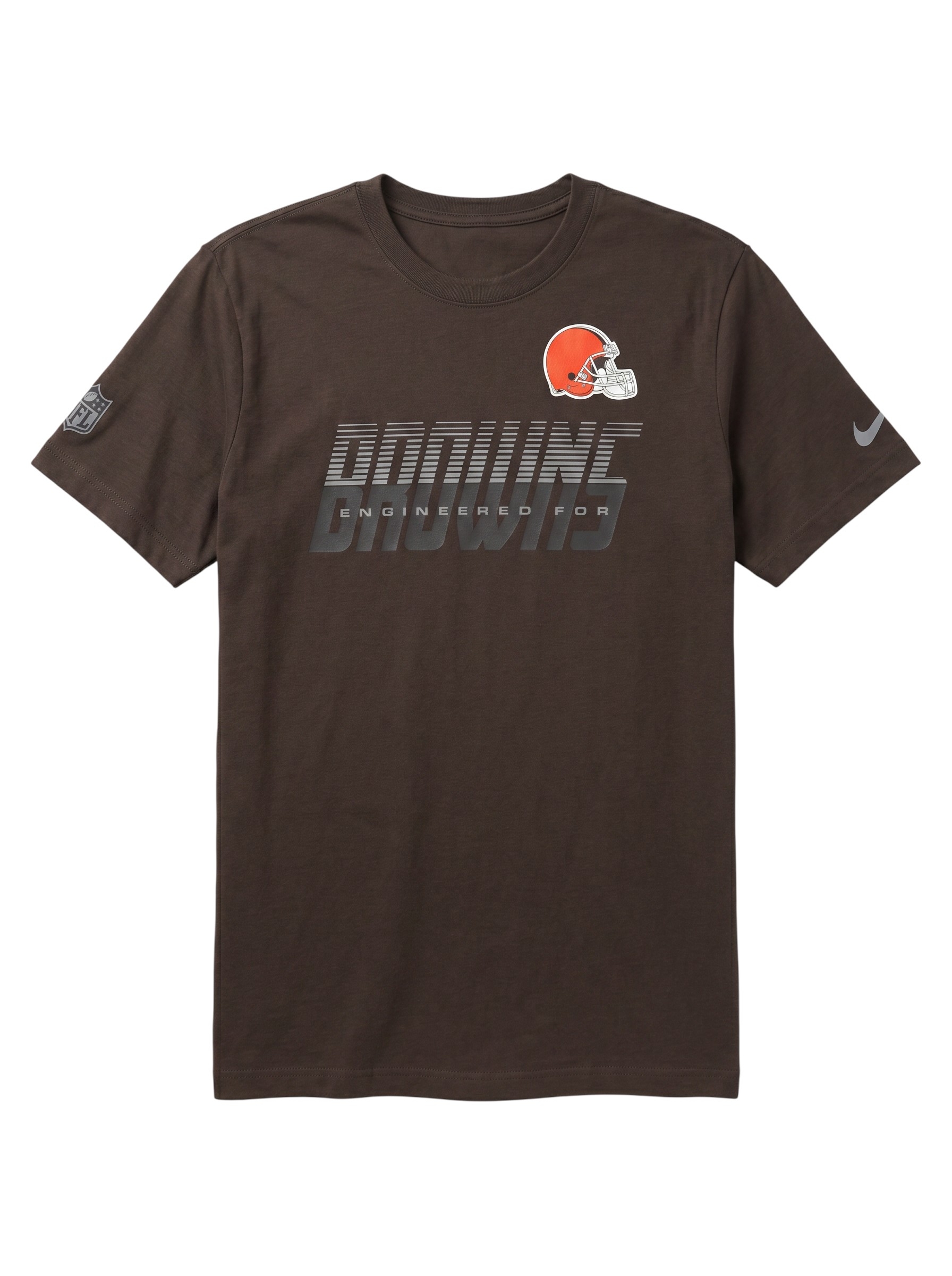 Cleveland Browns 2026 NFL Sideline Team Issue Dri-Fit T-Shirt Braun
