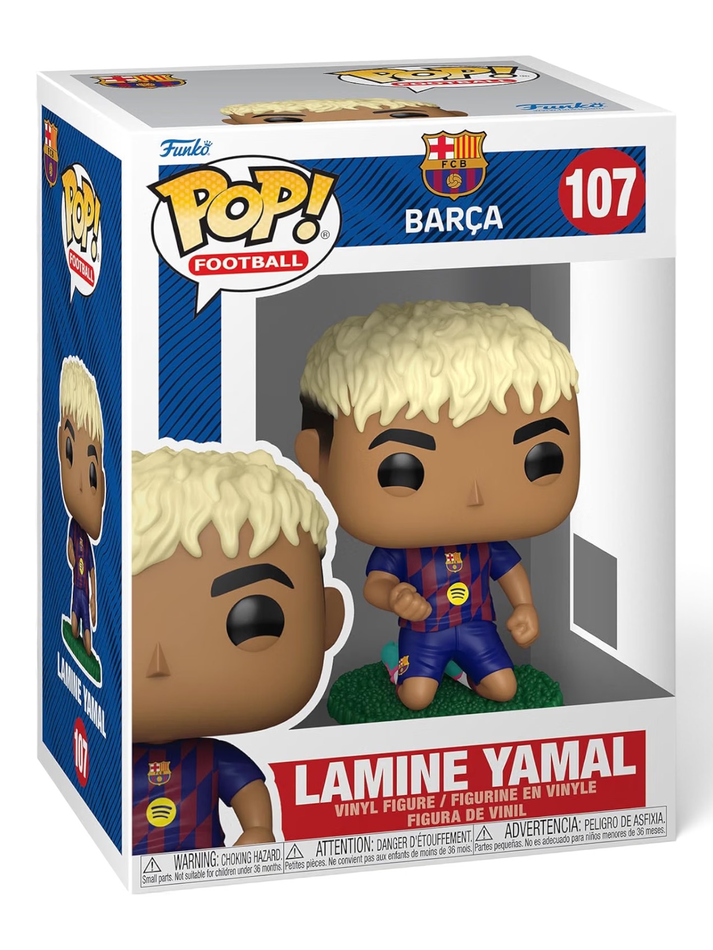 Funko POP! #107 Lamine Yamal FC Barcelona Vinyl Football Figure (Kneeling)