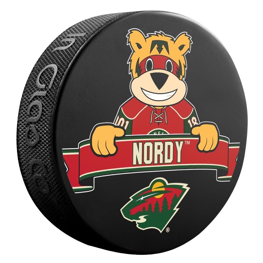 Minnesota Wild Nordy Mascot NHL Souvenir Puck