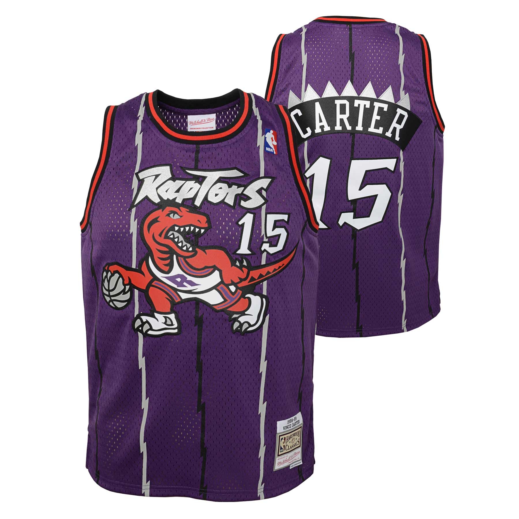 Vince Carter #15 Toronto Raptors 1998-99 Youth Swingman NBA Jersey (YOUTH)