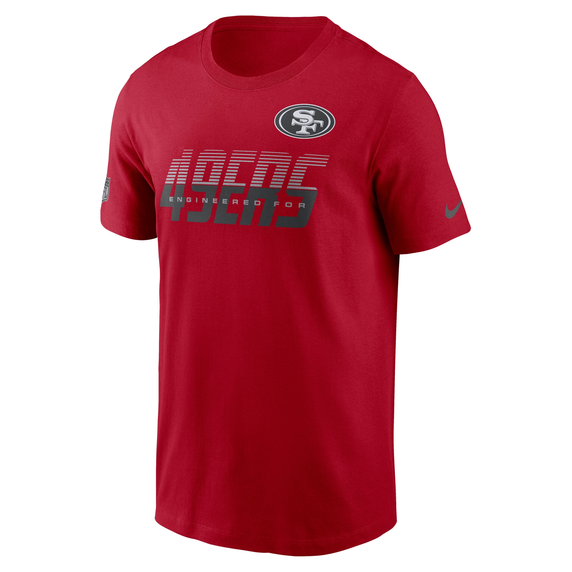 San Francisco 49ers 2026 NFL Sideline Team Issue Dri-Fit T-Shirt Rot
