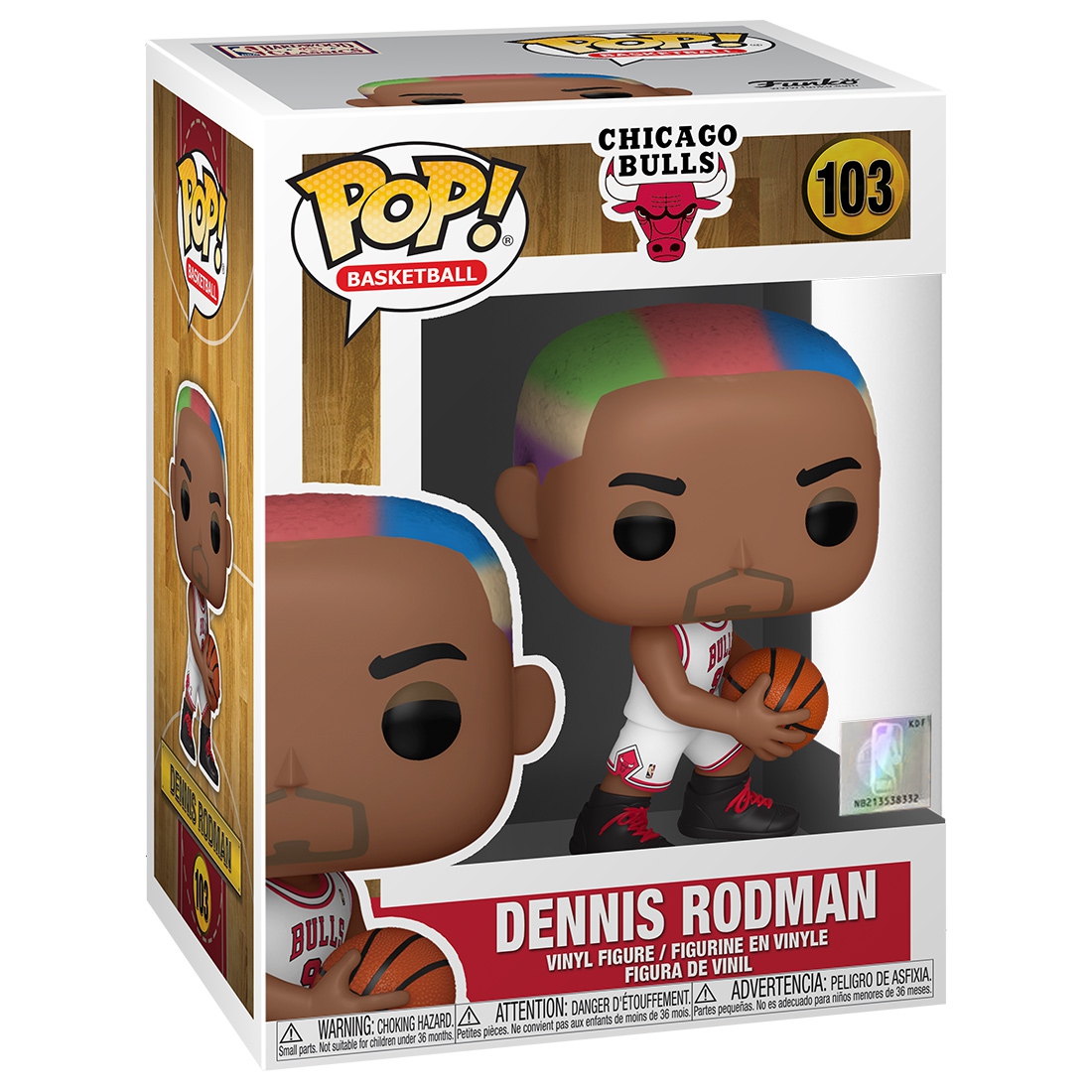 Dennis Rodman Chicago Bulls #103 Funko POP! Vinyl NBA Figur