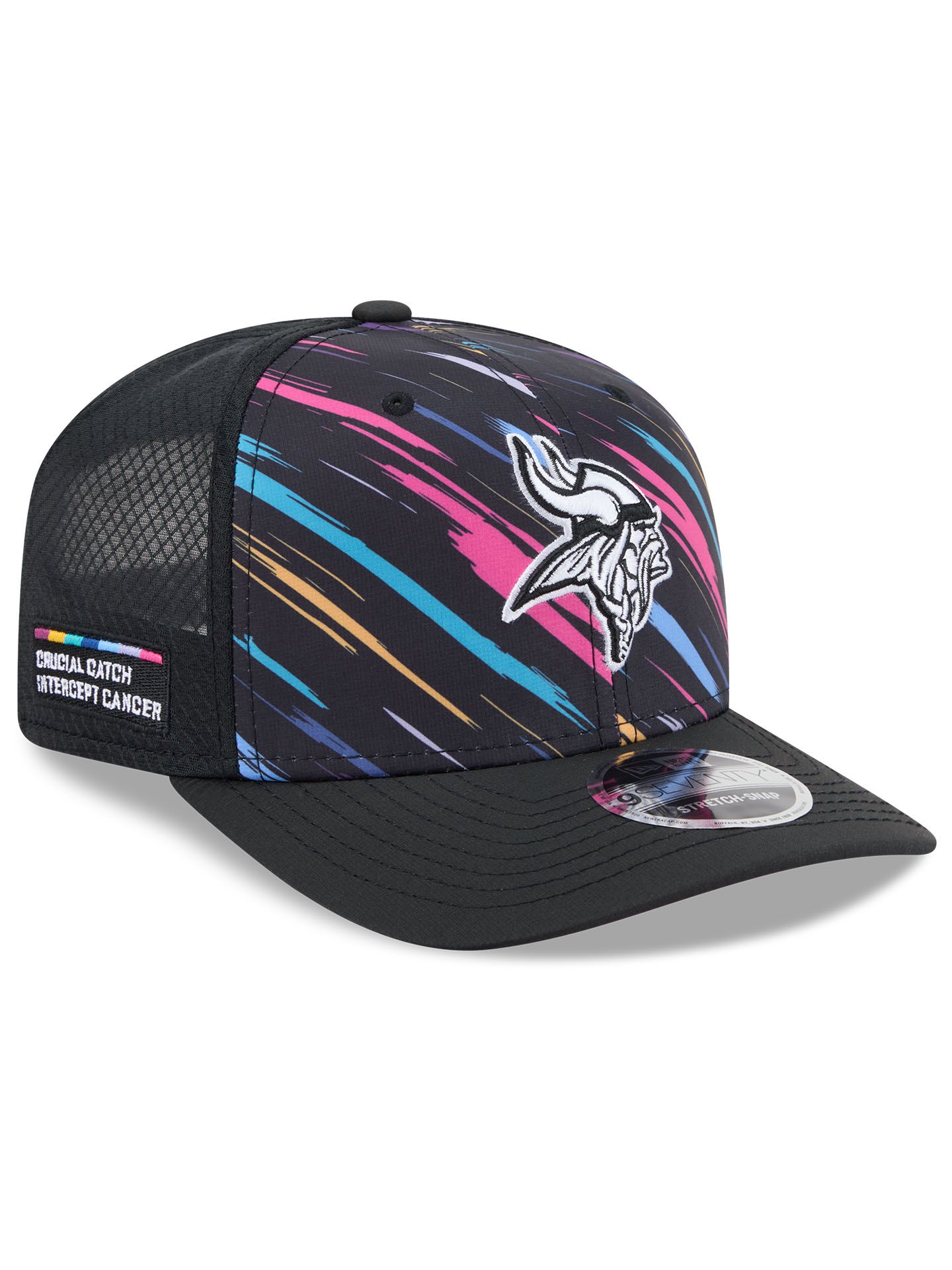Minnesota Vikings 2026 NFL Crucial Catch 9SEVENTY Stretch-Snap Trucker Cap
