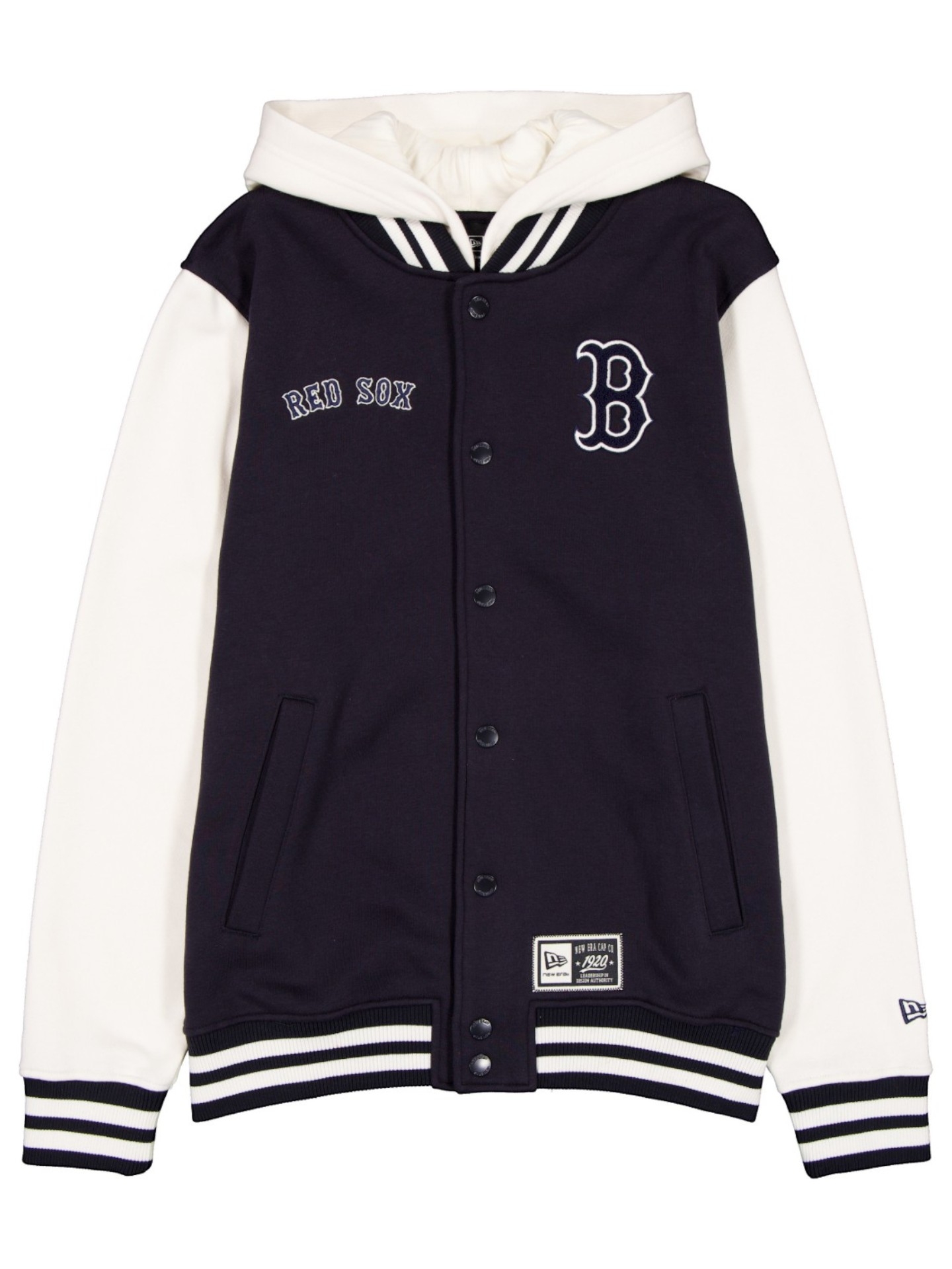 Boston Red Sox Letterman Hooded MLB Jacke Navy