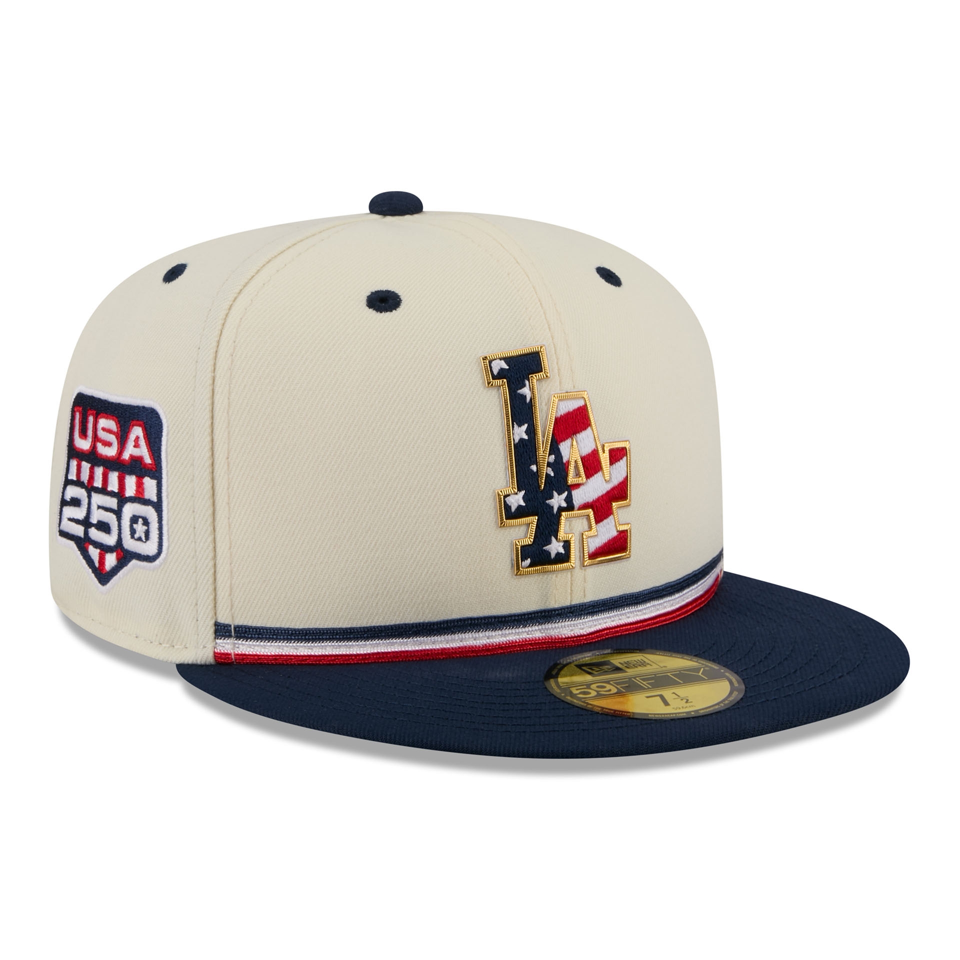 Los Angeles Dodgers 2026 4th of July USA 250 59FIFTY Fitted MLB Cap
