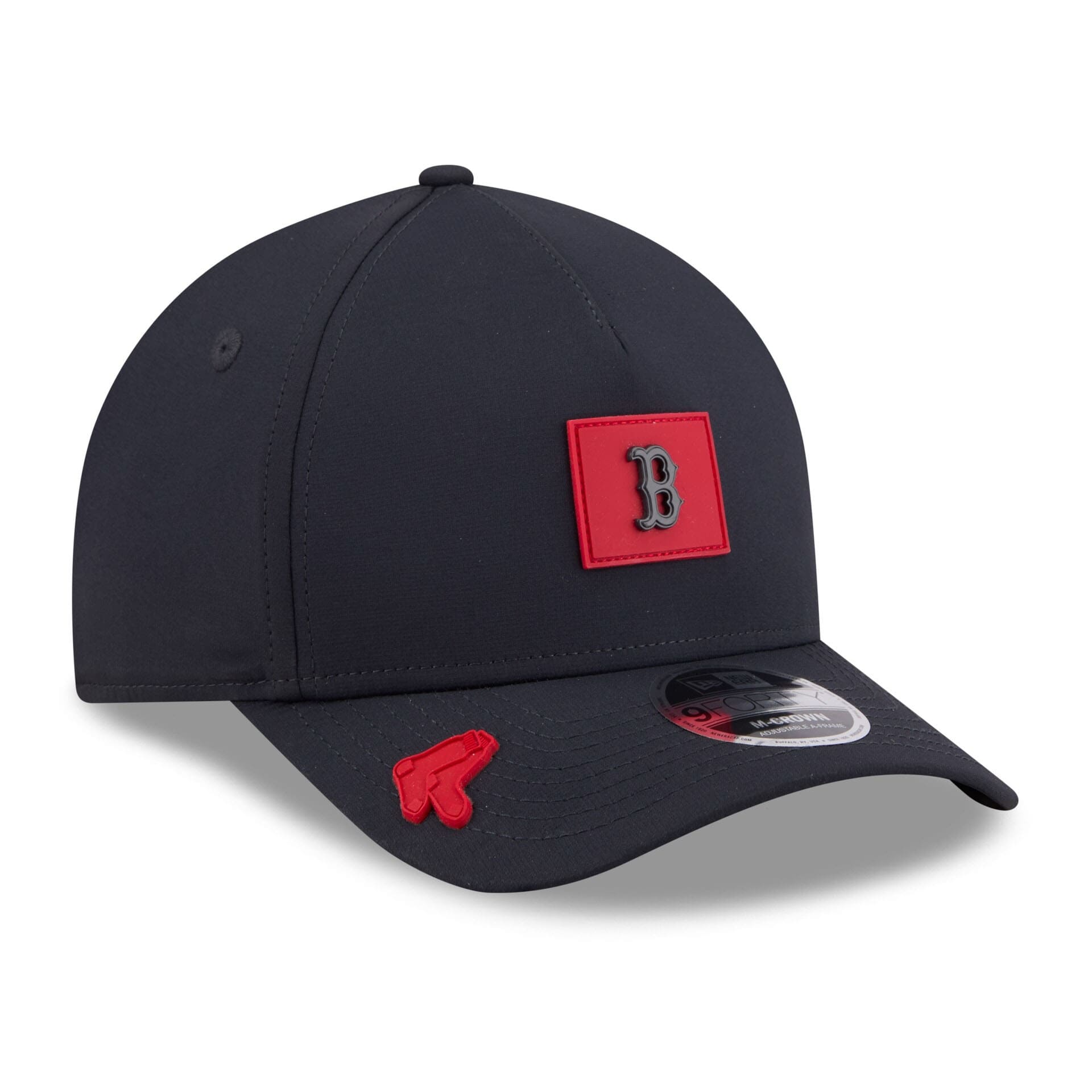 Boston Red Sox 2026 MLB Clubhouse 9FORTY M-Crown A-Frame Snapback Cap