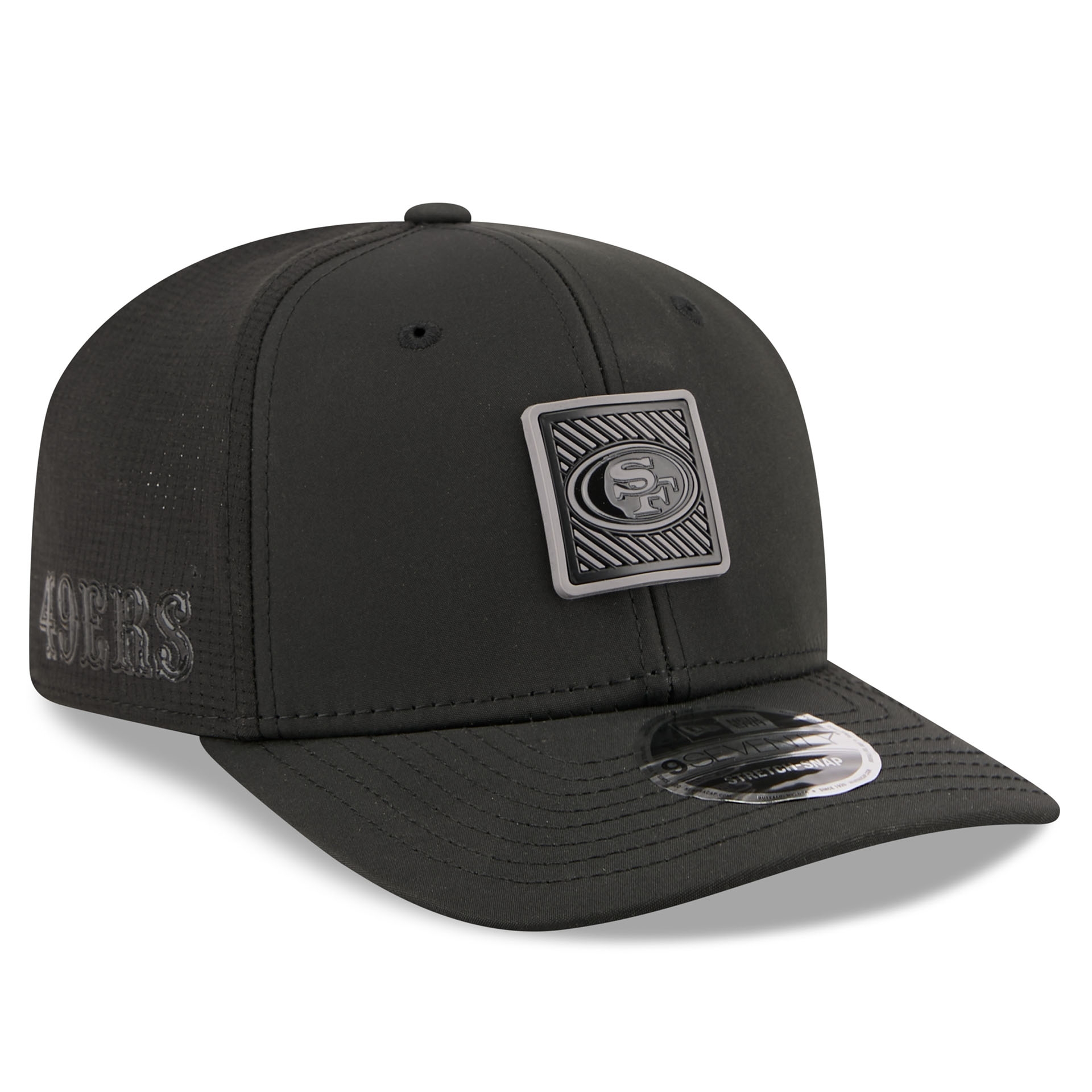 San Francisco 49ers Black 2026 NFL Training Camp 9SEVENTY Stretch-Snap Cap Black