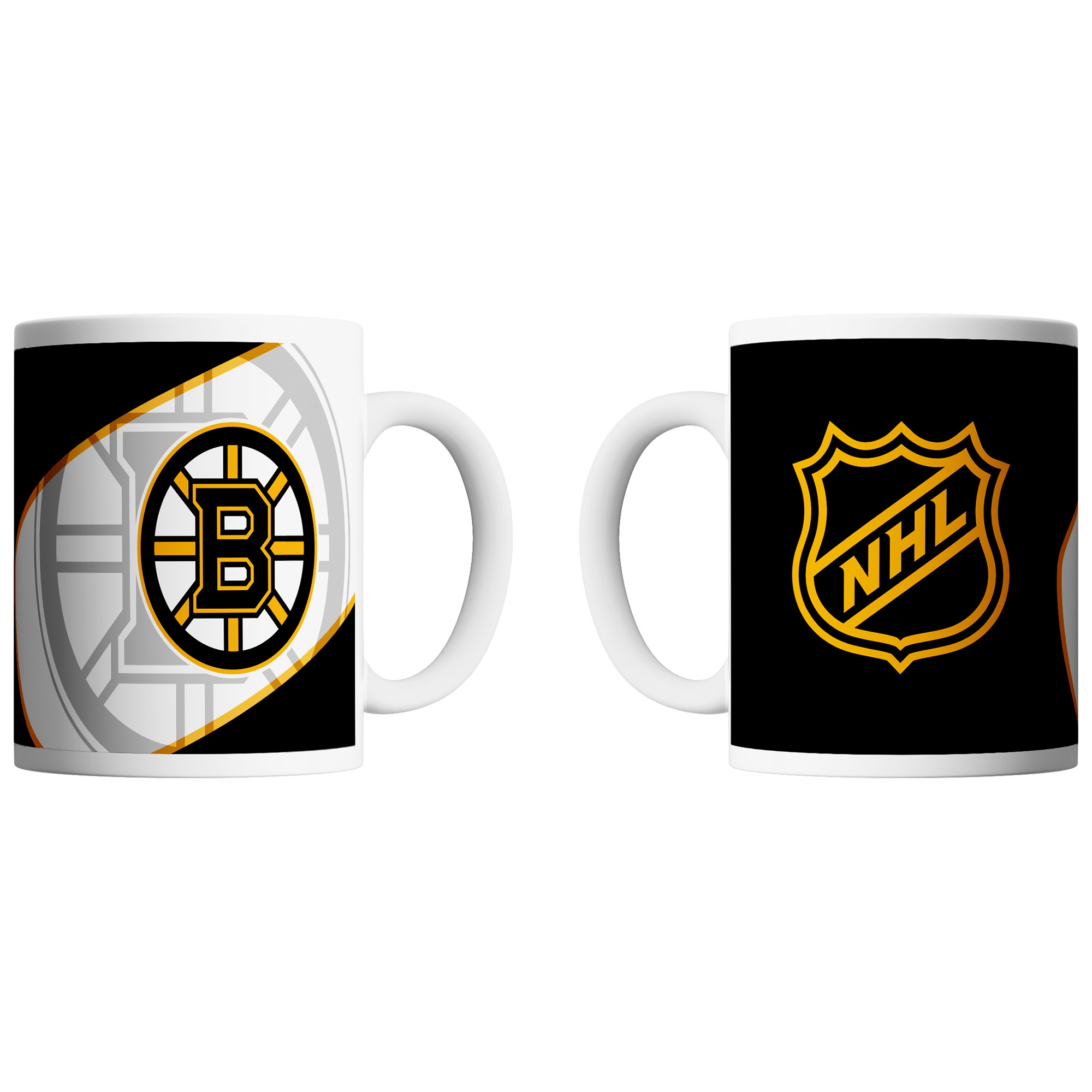 Boston Bruins Shadow Logo & Shield NHL Mug (330 ml)