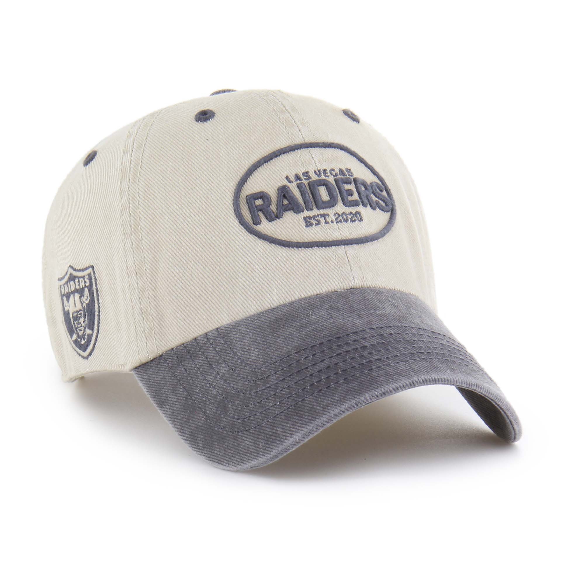 Las Vegas Raiders '47 Breaking Trail Clean Up Adjustable NHL Cap Natural/Gray