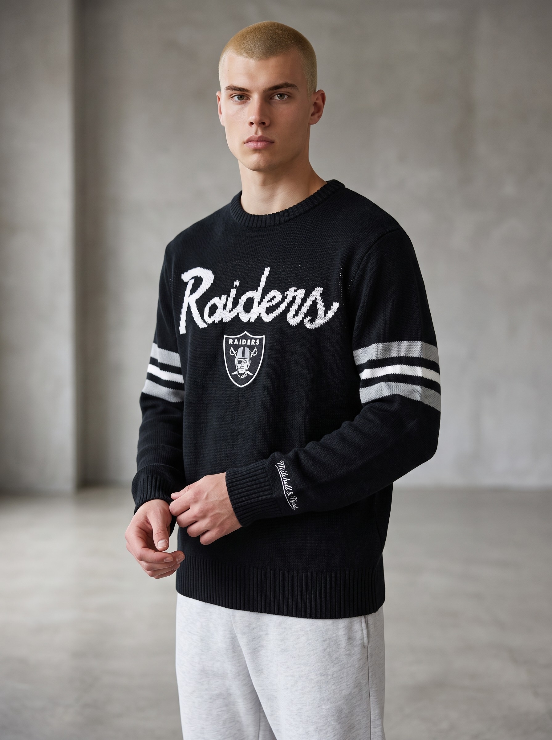Las Vegas Raiders NFL Head Coach Sweater Black