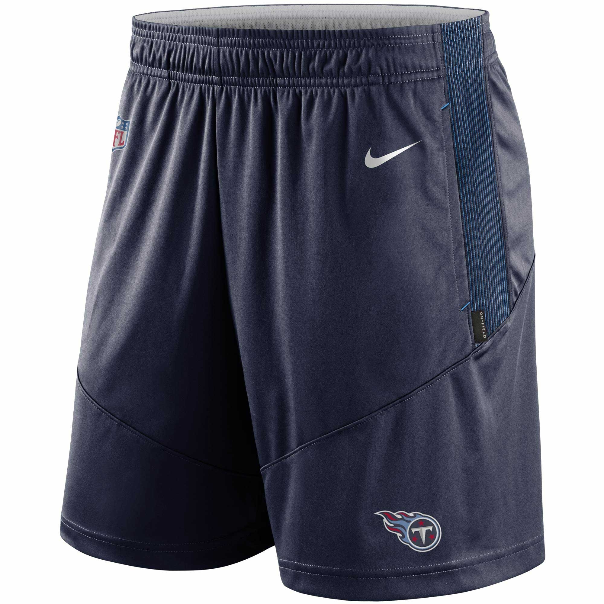 Tennessee Titans 2021 NFL On-Field Sideline Nike Shorts Navy