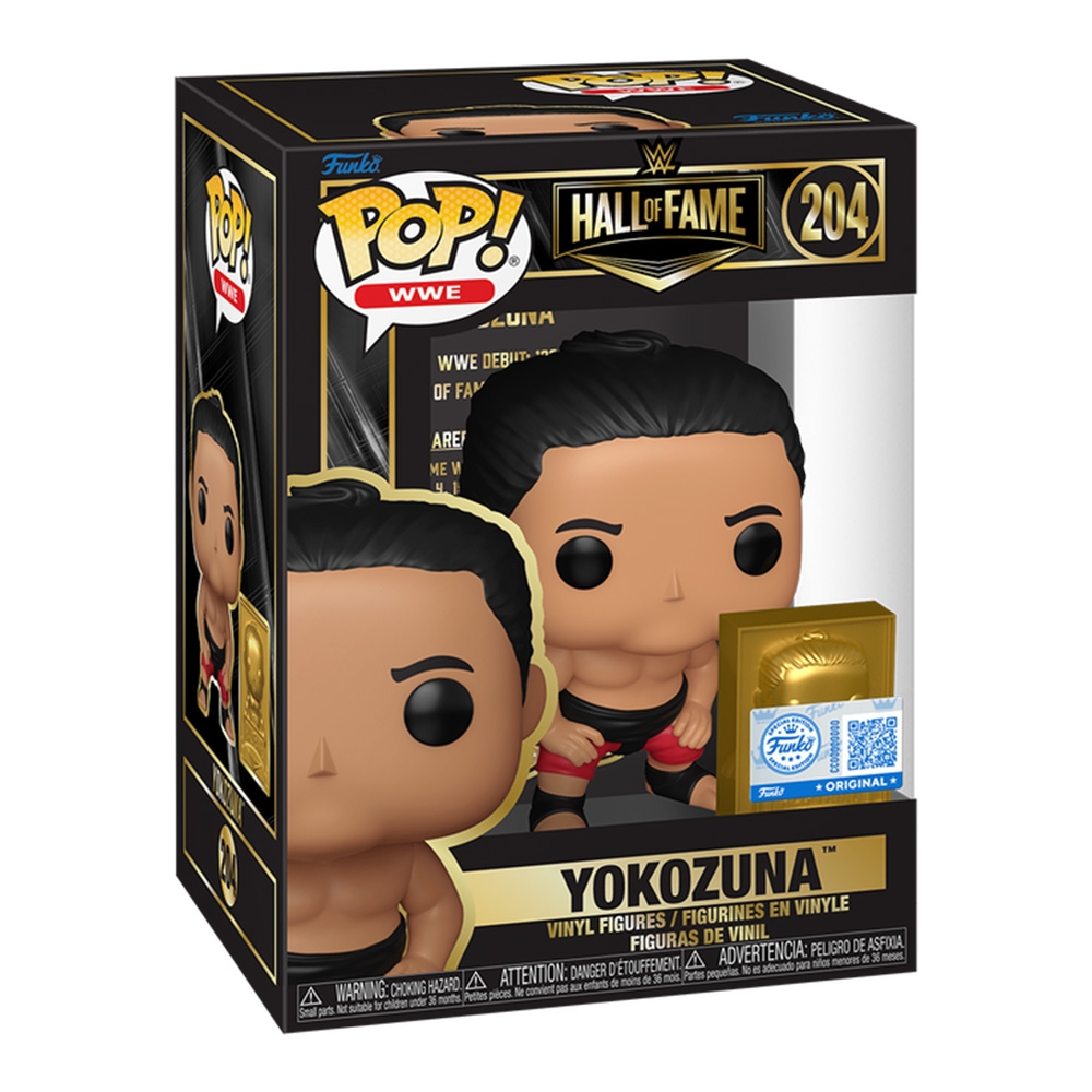 Funko POP! #202 Yokozuna Hall of Fame Plaque Vinyl WWE Legends Figur