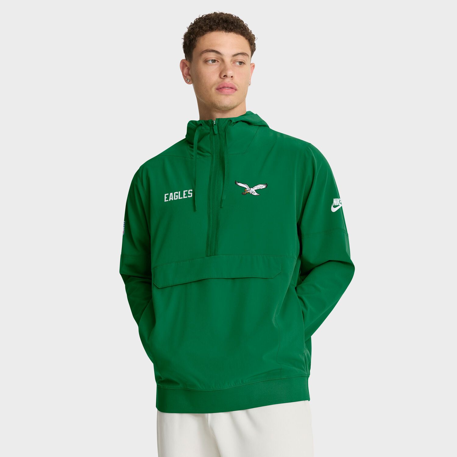 Nike Philadelphia Eagles Alternate Sideline Half-Zip Anorak NFL Nike Philadelphia Eagles Alternate Sideline Half-Zip Anorak NFL