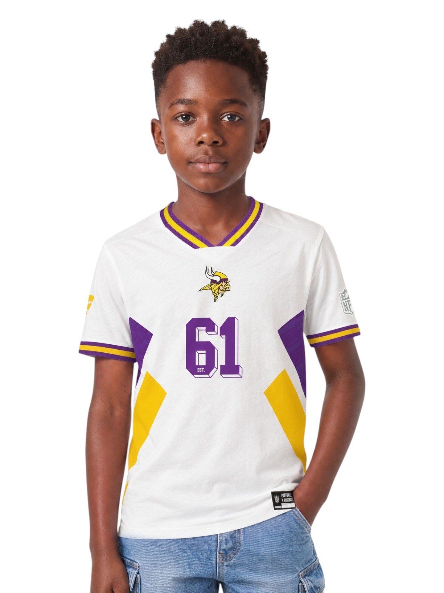 Minnesota Vikings 2026 Football x Football NFL Fan Jersey (YOUTH)