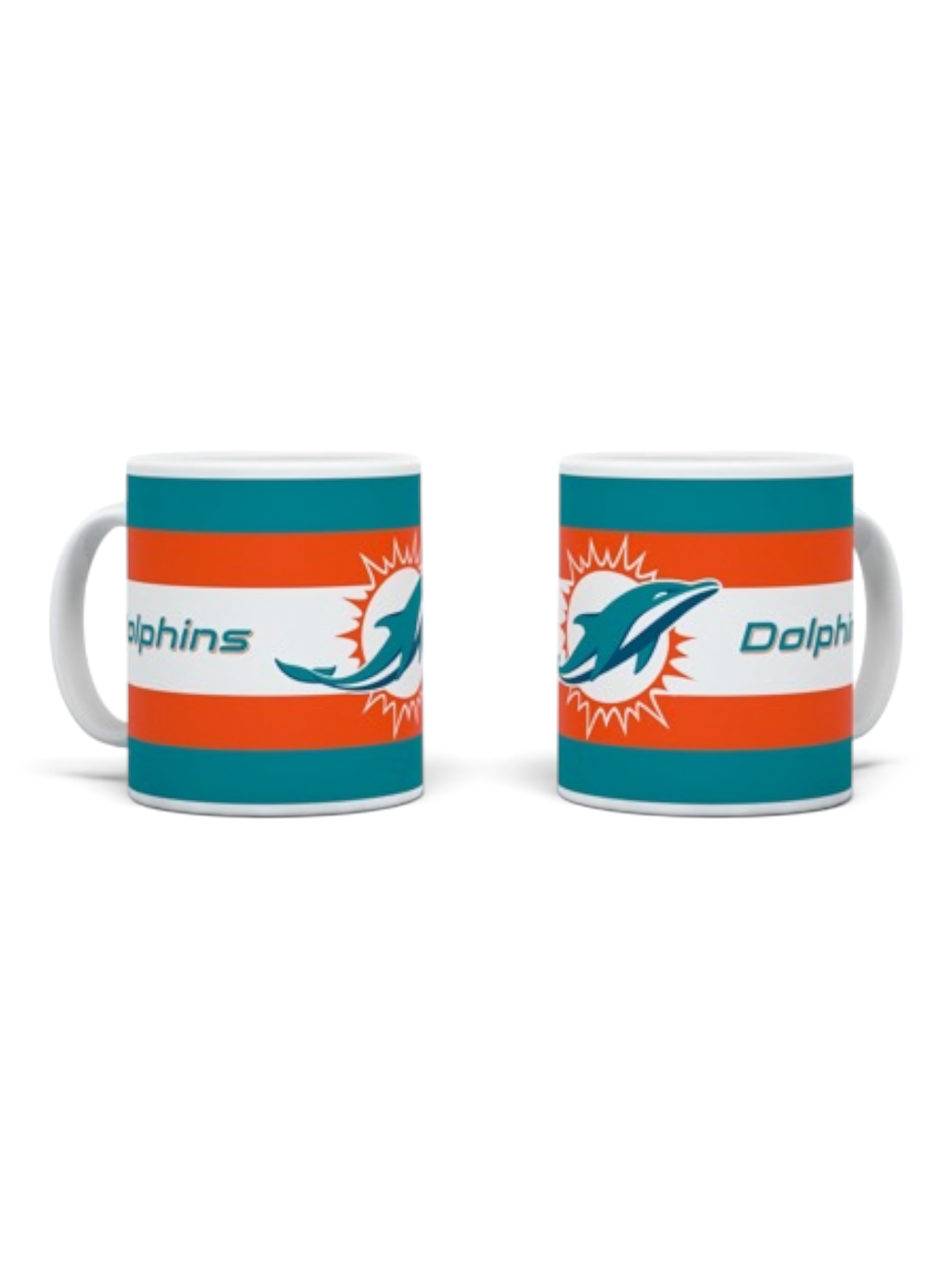 Miami Dolphins Stripe Logo NFL Becher (330 ml)