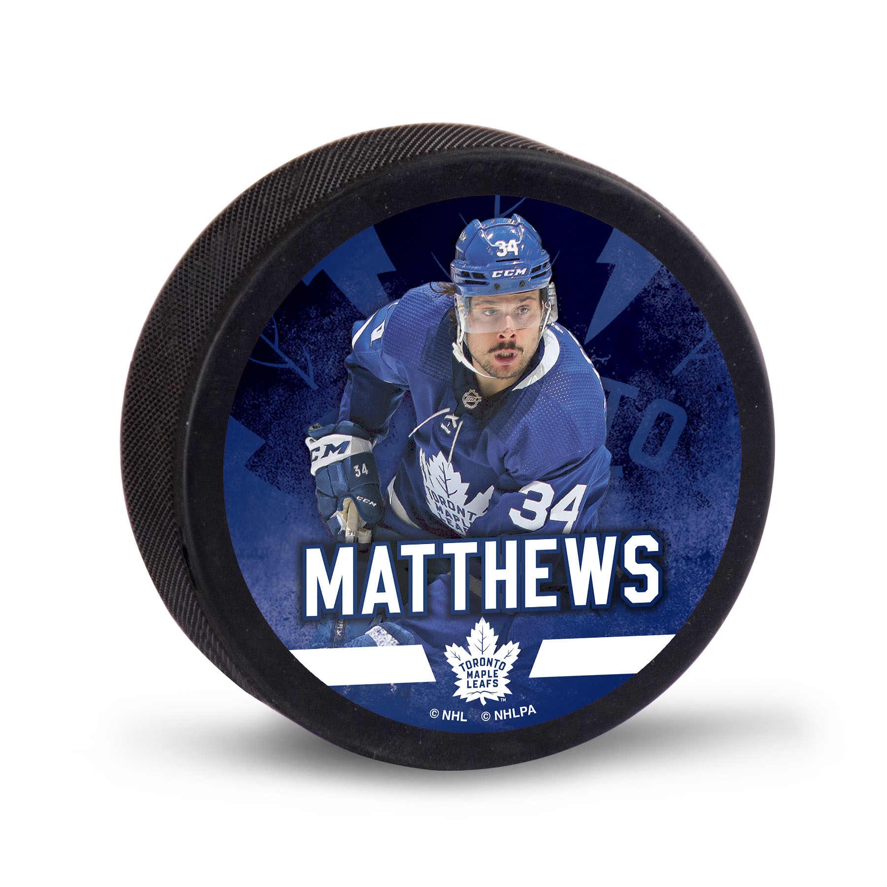 Auston Matthews Toronto Maple Leafs NHL Player Puck